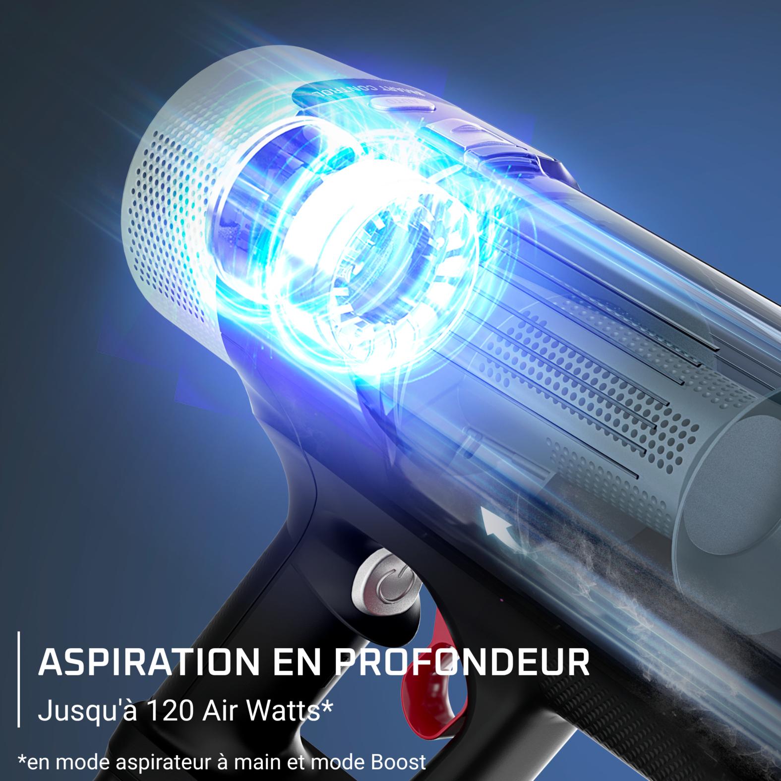 Voir la diapositive 5 : ROWENTA Aspirateur balai RH7A36E0 10.80 - Gris
