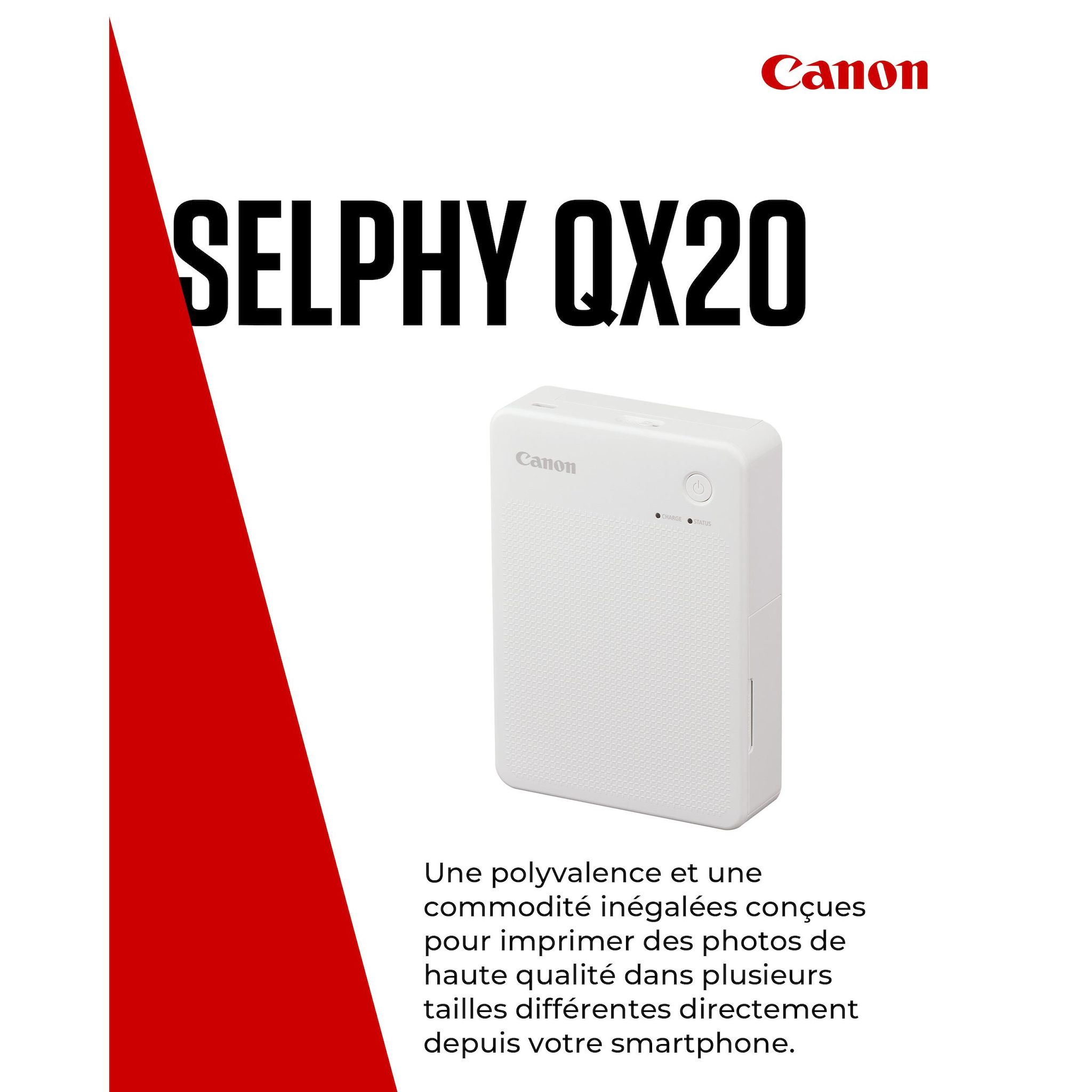 Voir la diapositive 2 : CANON Imprimante QX20 - Blanc