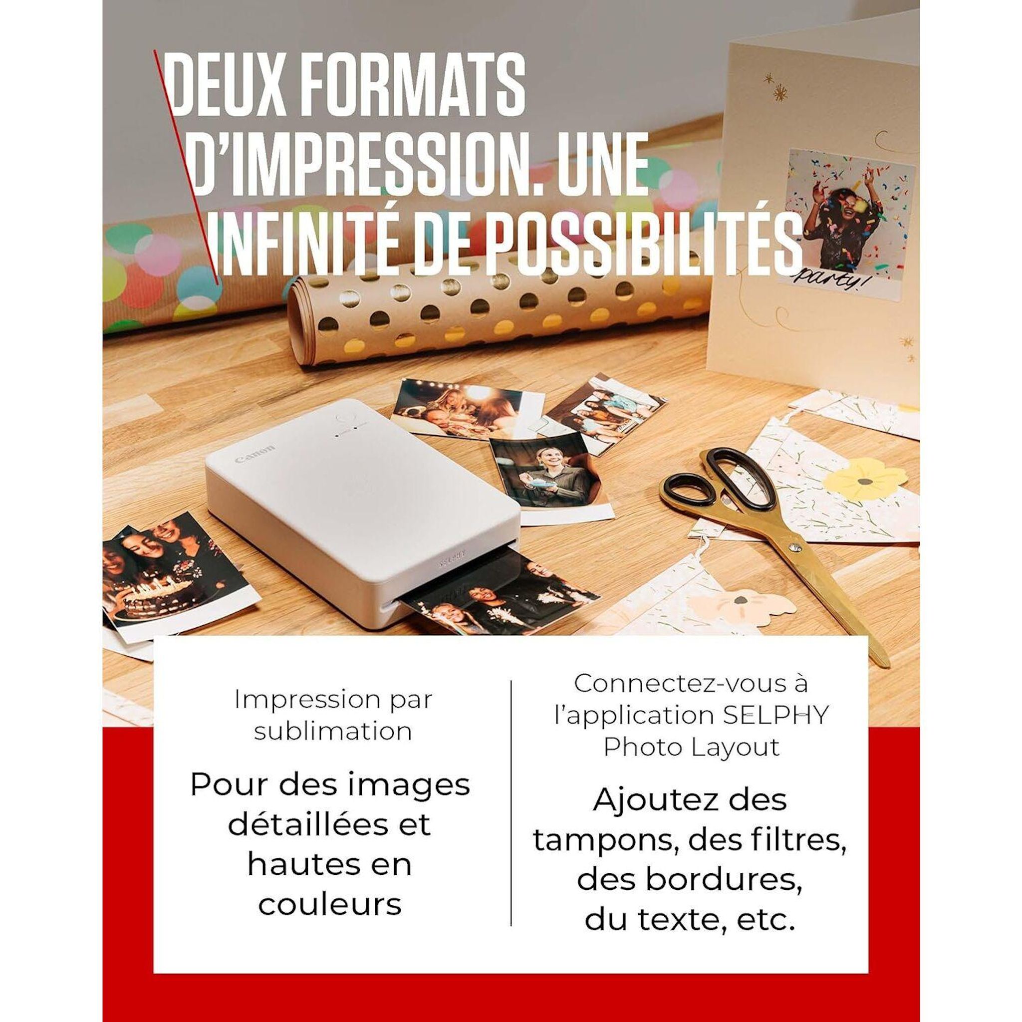 Voir la diapositive 3 : CANON Imprimante QX20 - Blanc