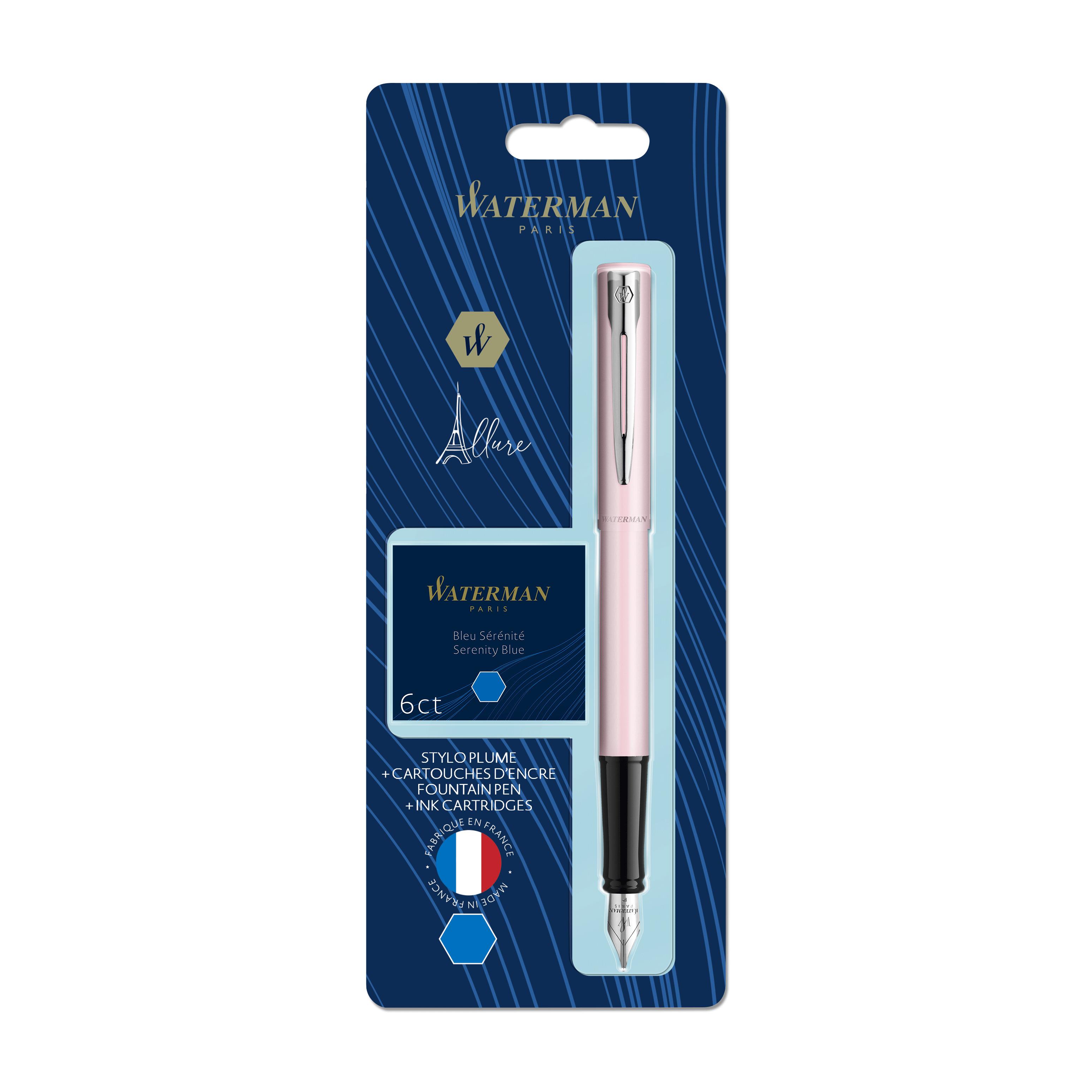 Voir la diapositive 3 : Stylo plume Waterman Allure Bleu