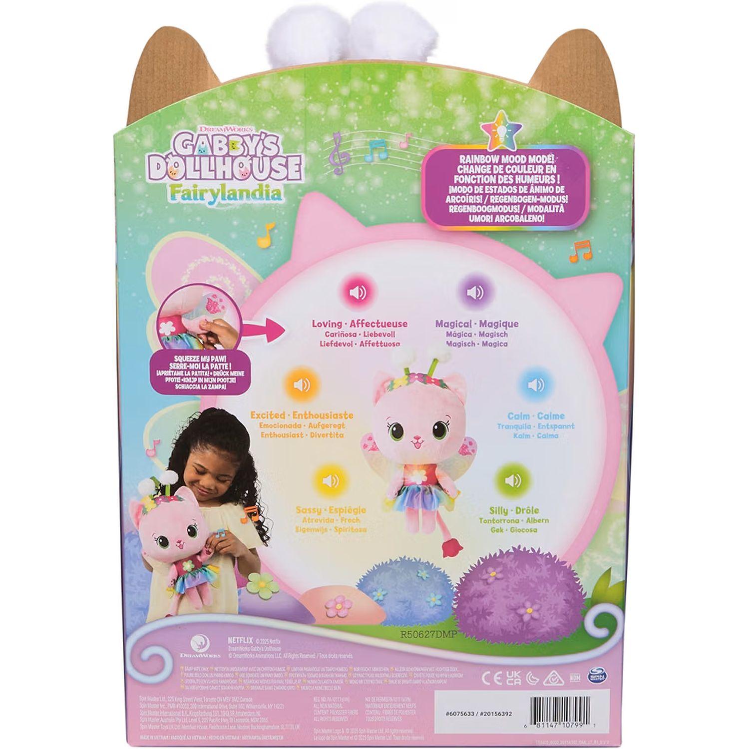 Voir la diapositive 4 : SPIN MASTER Peluche Lumineuse Arc-en Ciel Gabby et la maison magique