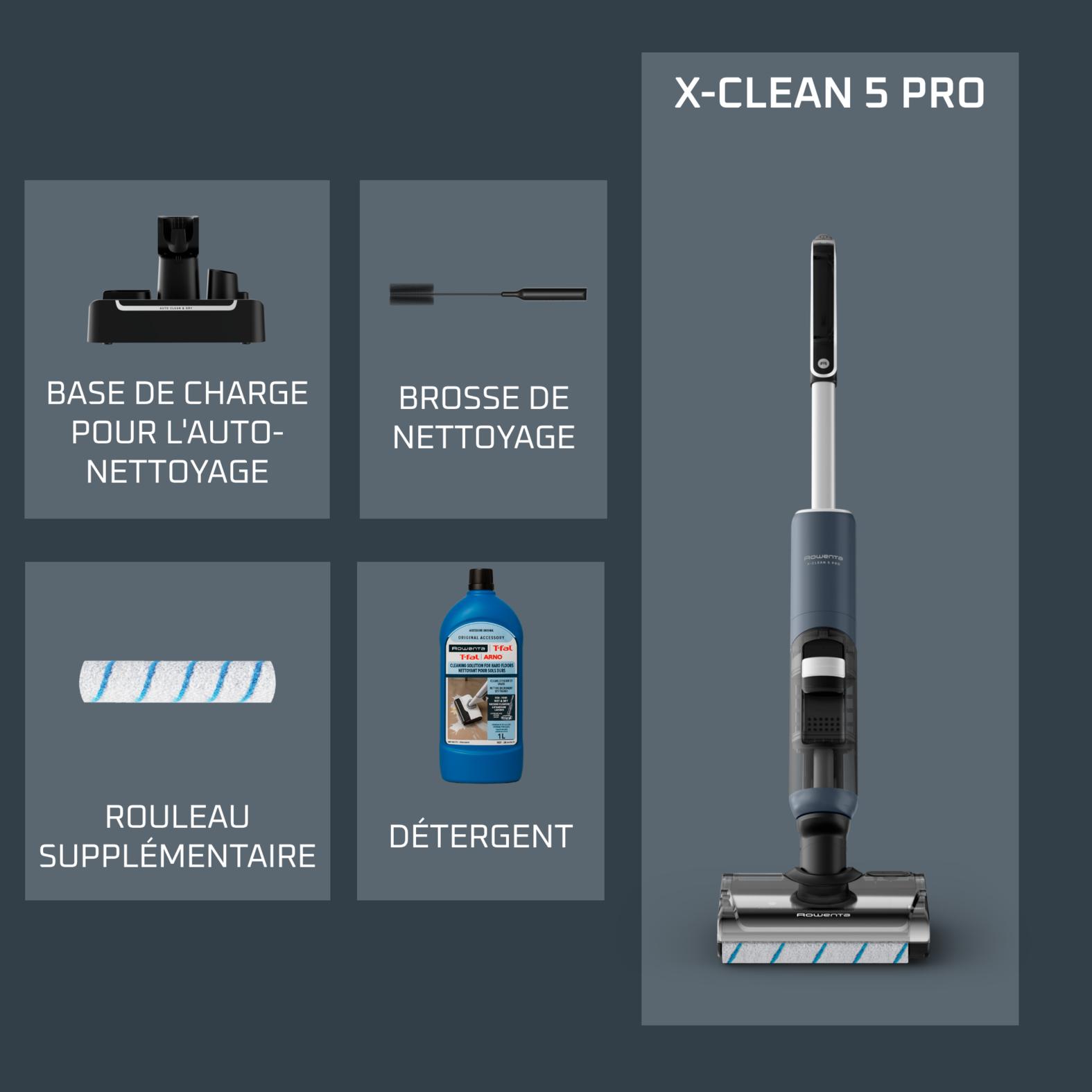 Voir la diapositive 10 : ROWENTA Aspirateur balai nettoyeur GZ5436E0 XC5 - Noir
