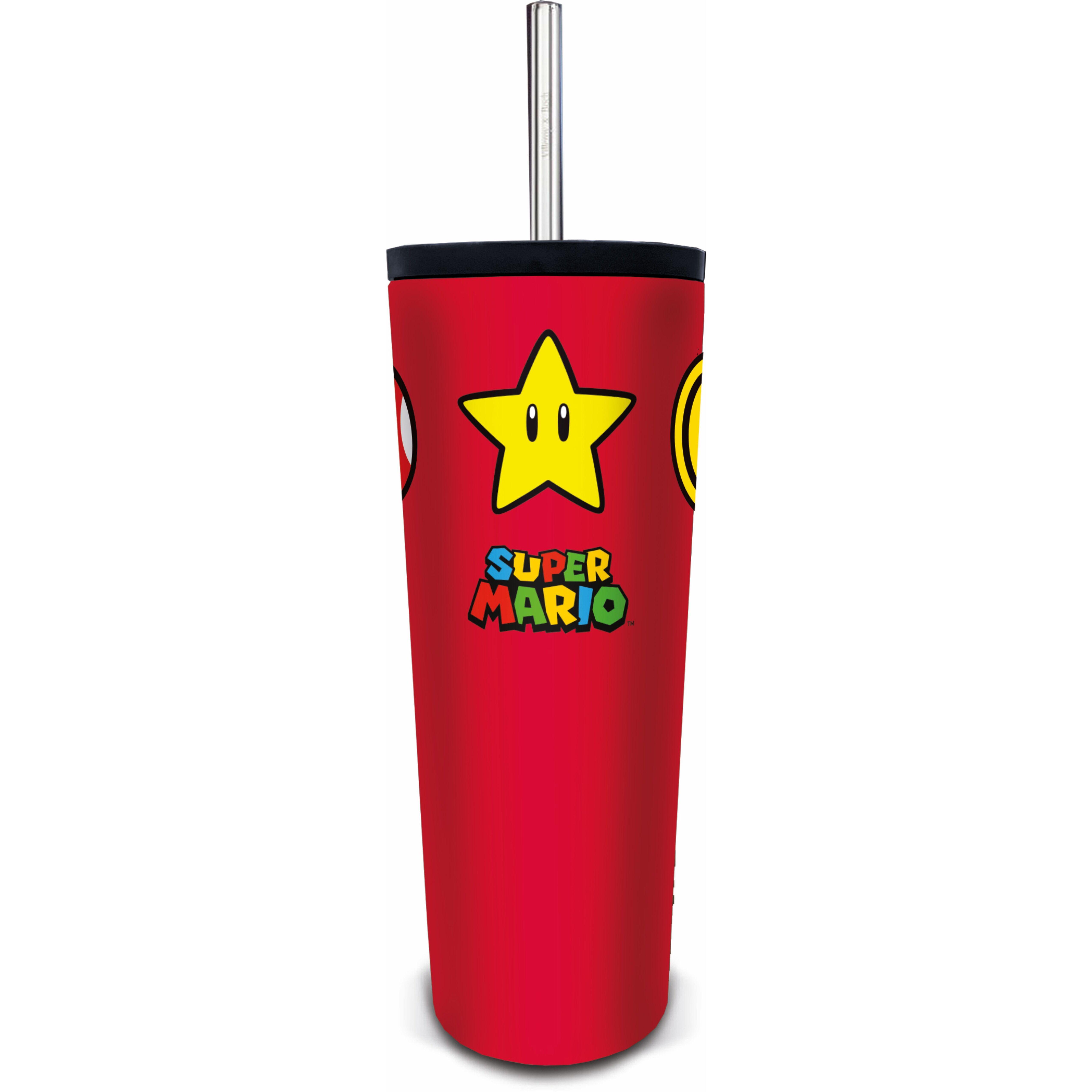 STOR Tumbler Avec Paille Mario