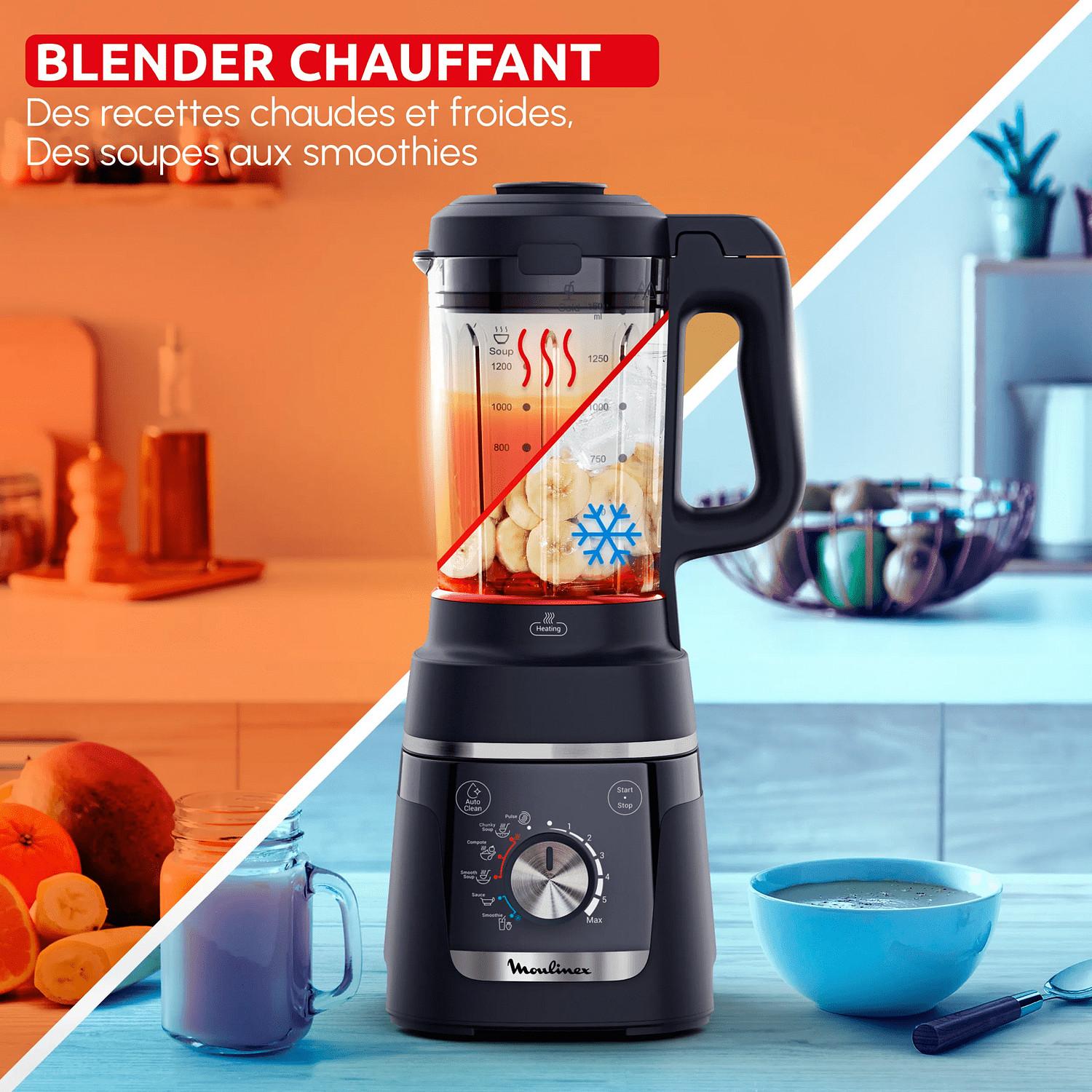 Voir la diapositive 2 : MOULINEX Blender chauffant LM5758F0 - Bleu nuit