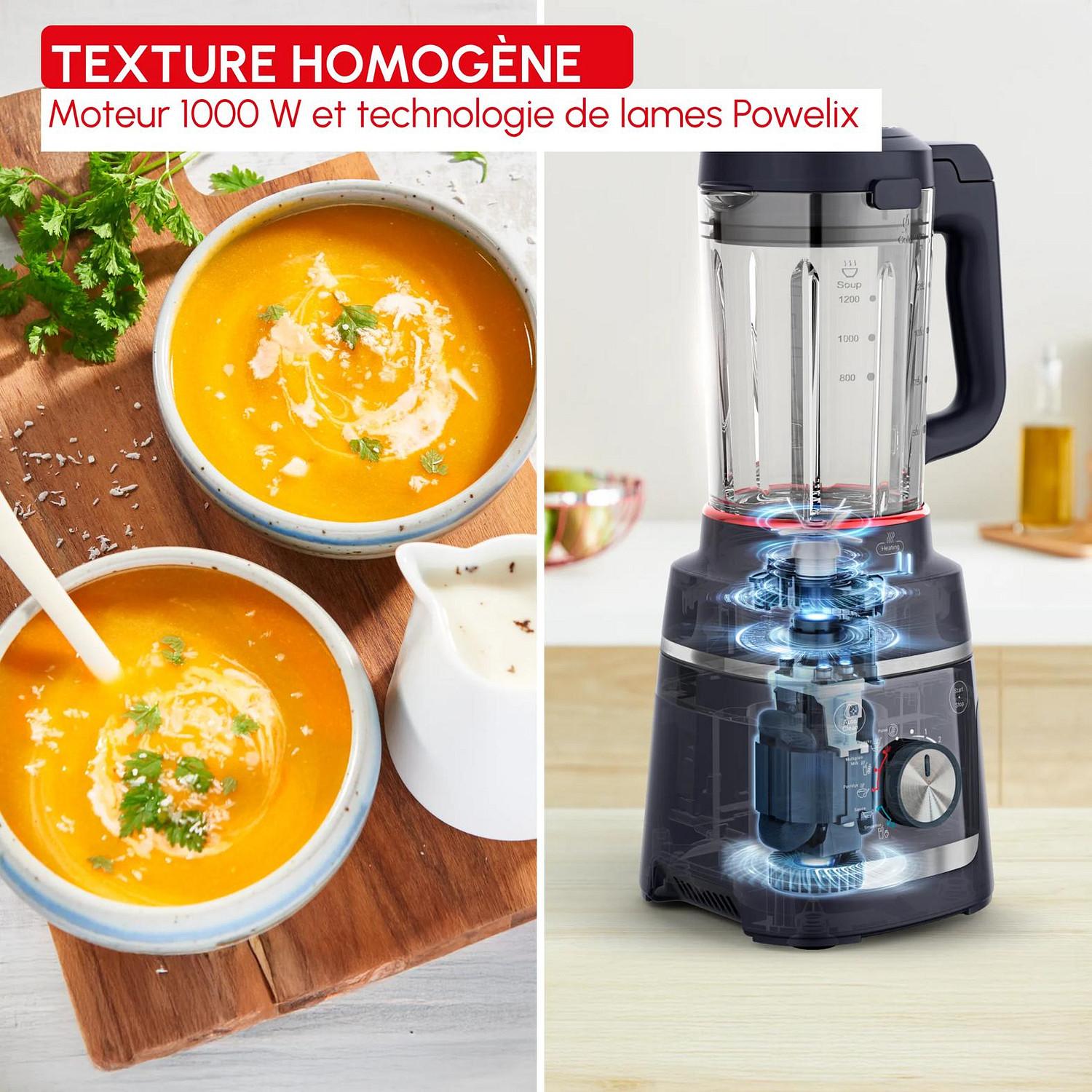Voir la diapositive 4 : MOULINEX Blender chauffant LM5758F0 - Bleu nuit