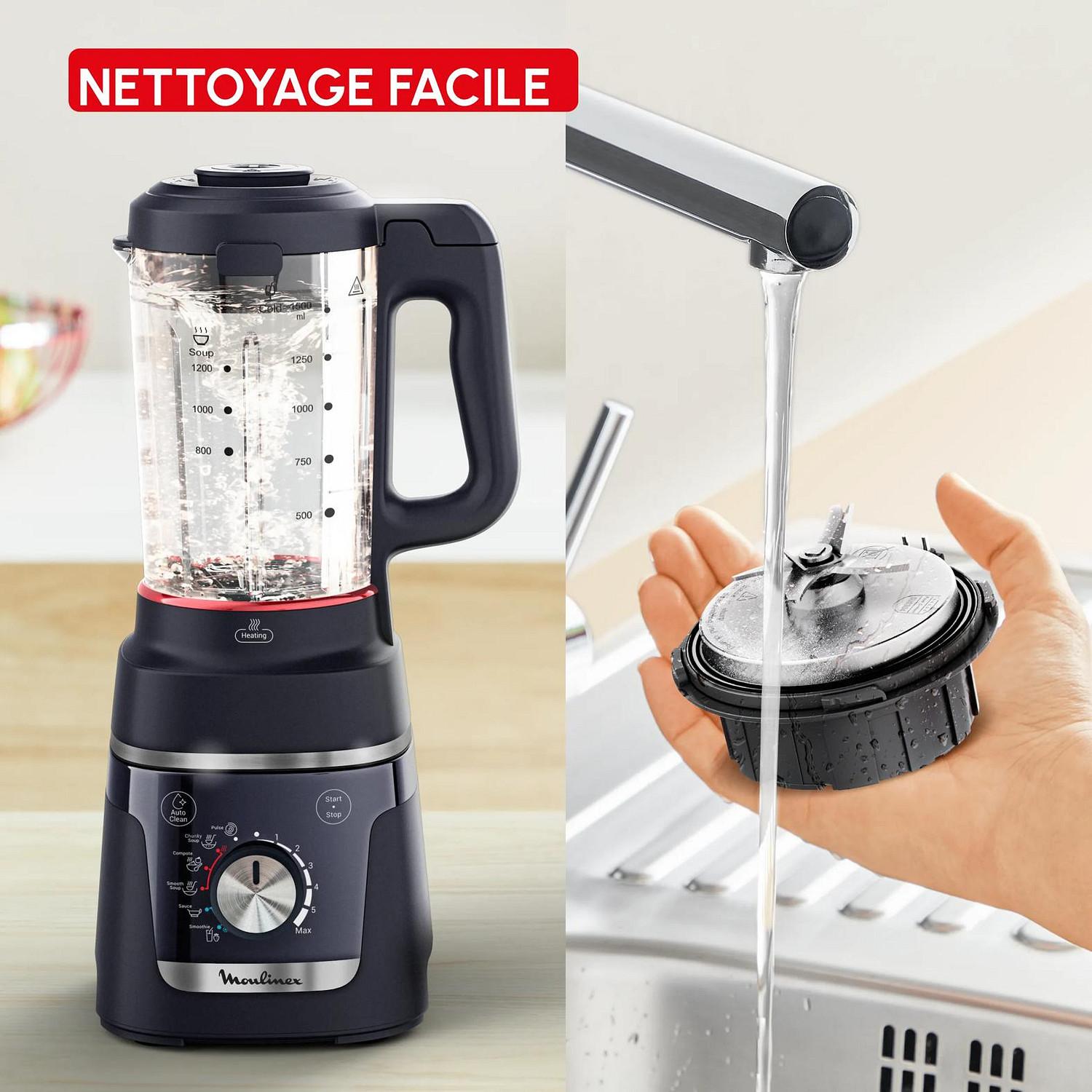 Voir la diapositive 5 : MOULINEX Blender chauffant LM5758F0 - Bleu nuit