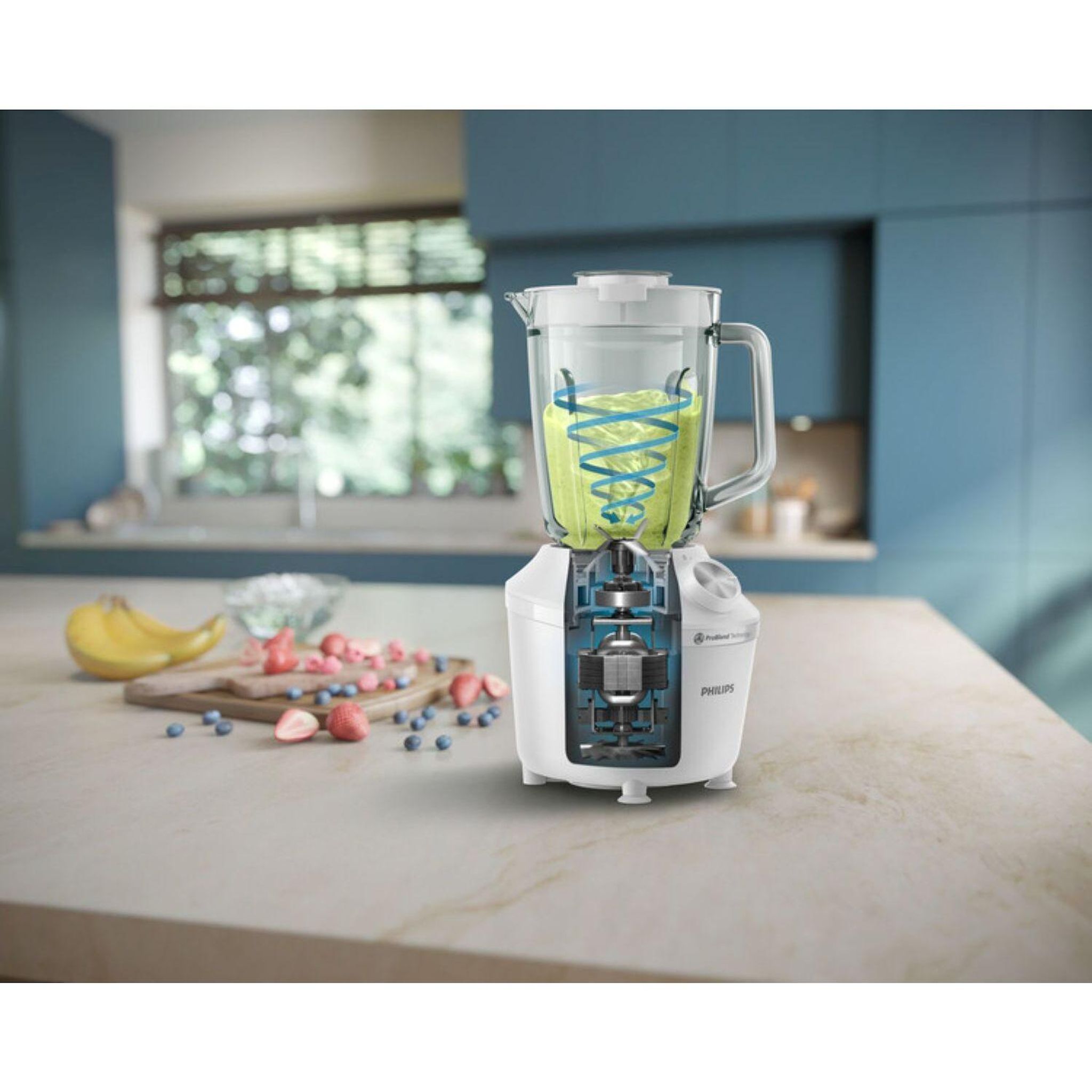 Voir la diapositive 4 : PHILIPS Blender HR2291/20 - Blanc