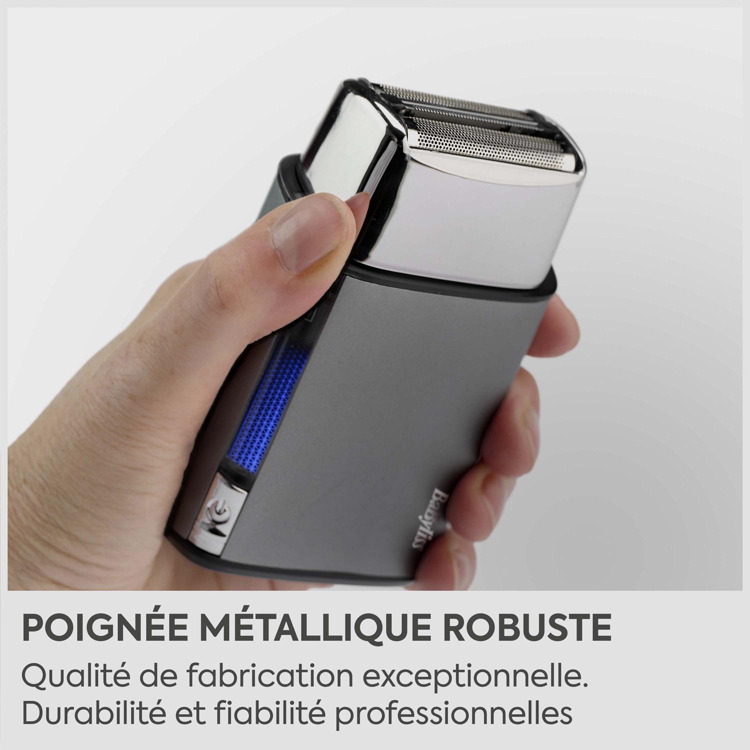 Voir la diapositive 10 : BABYLISS Rasoir électrique FS996DE - Gris