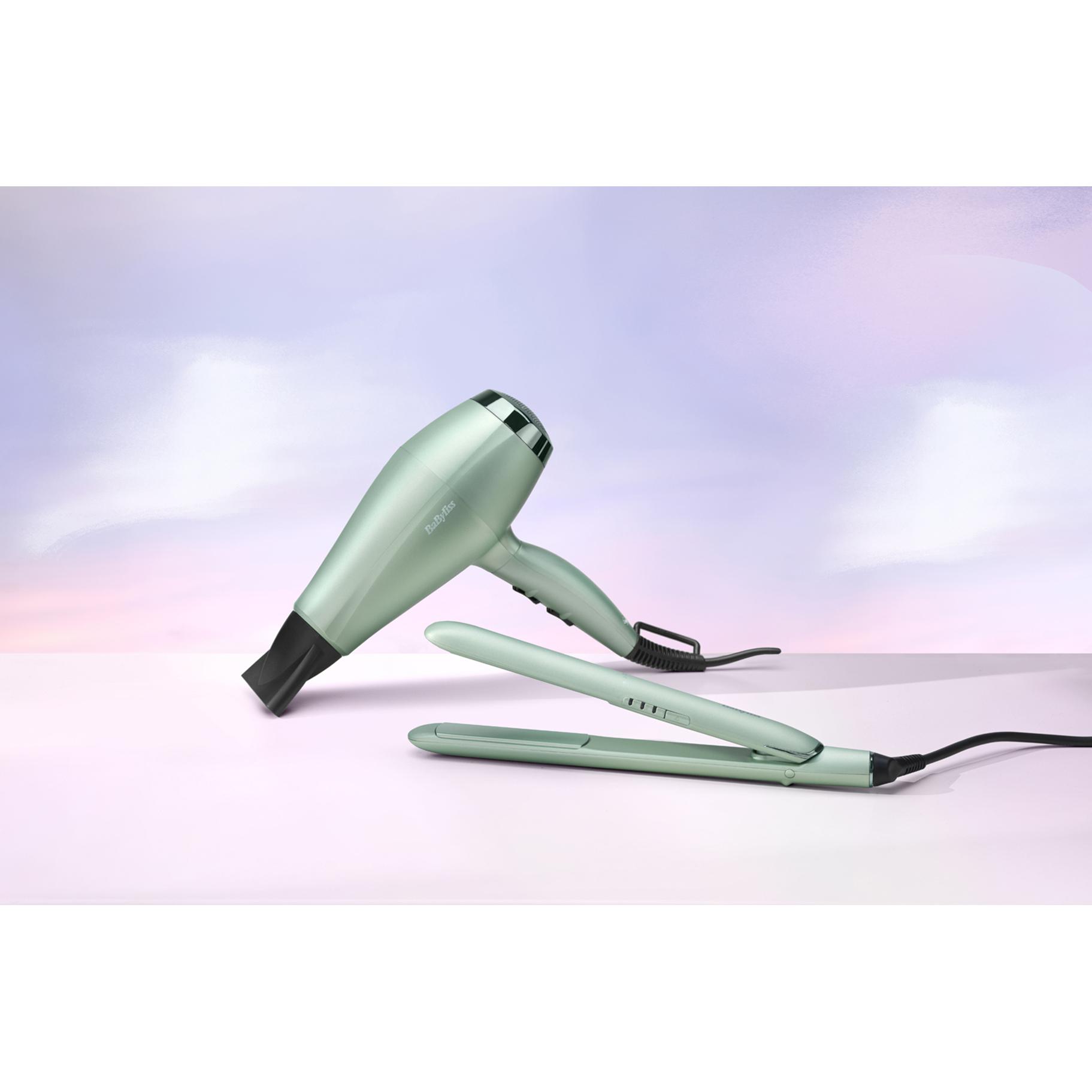 Voir la diapositive 9 : BABYLISS Lisseur ST917PE - Vert