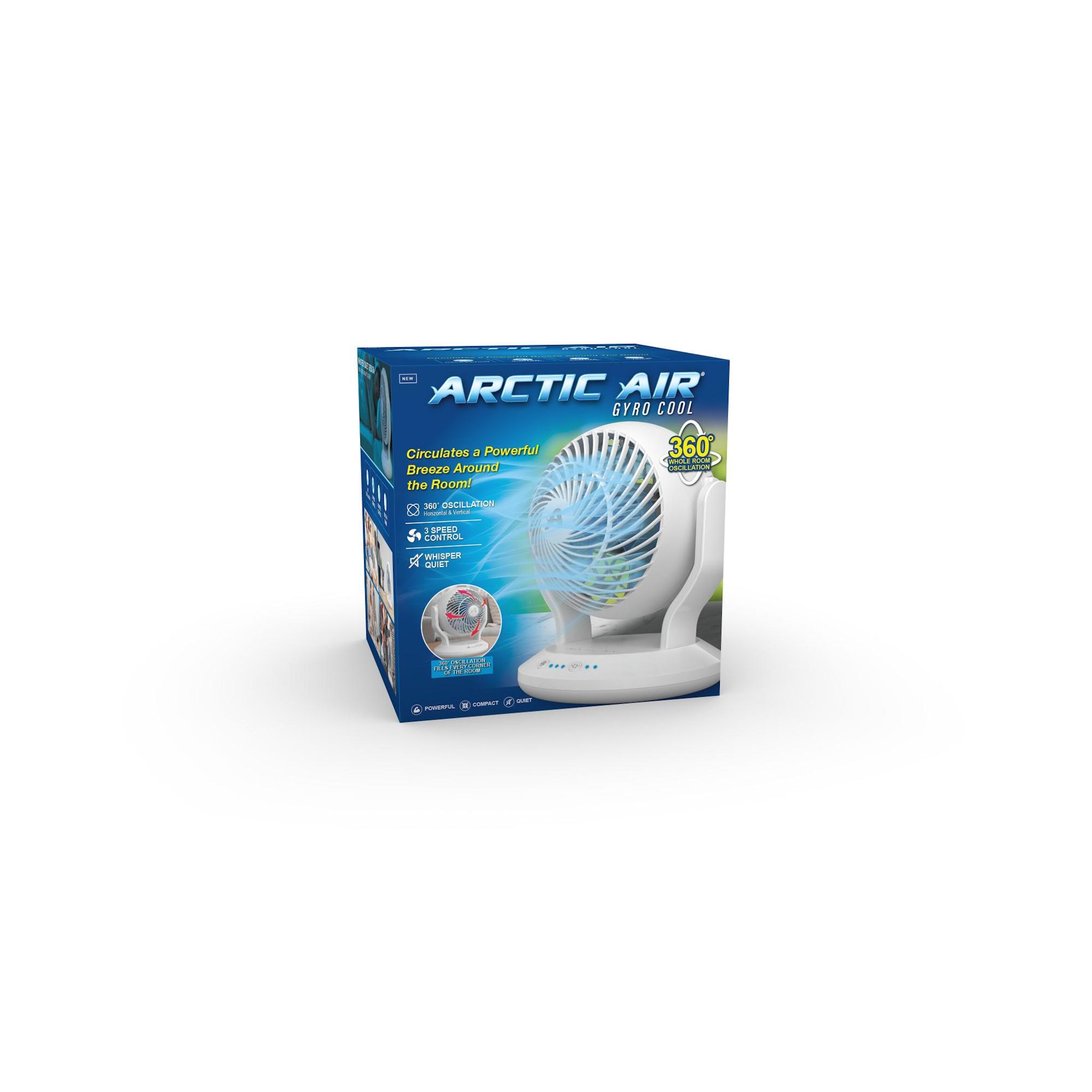 ARCTIC CUBE Ventilateur de table AIR GYRO - Blanc