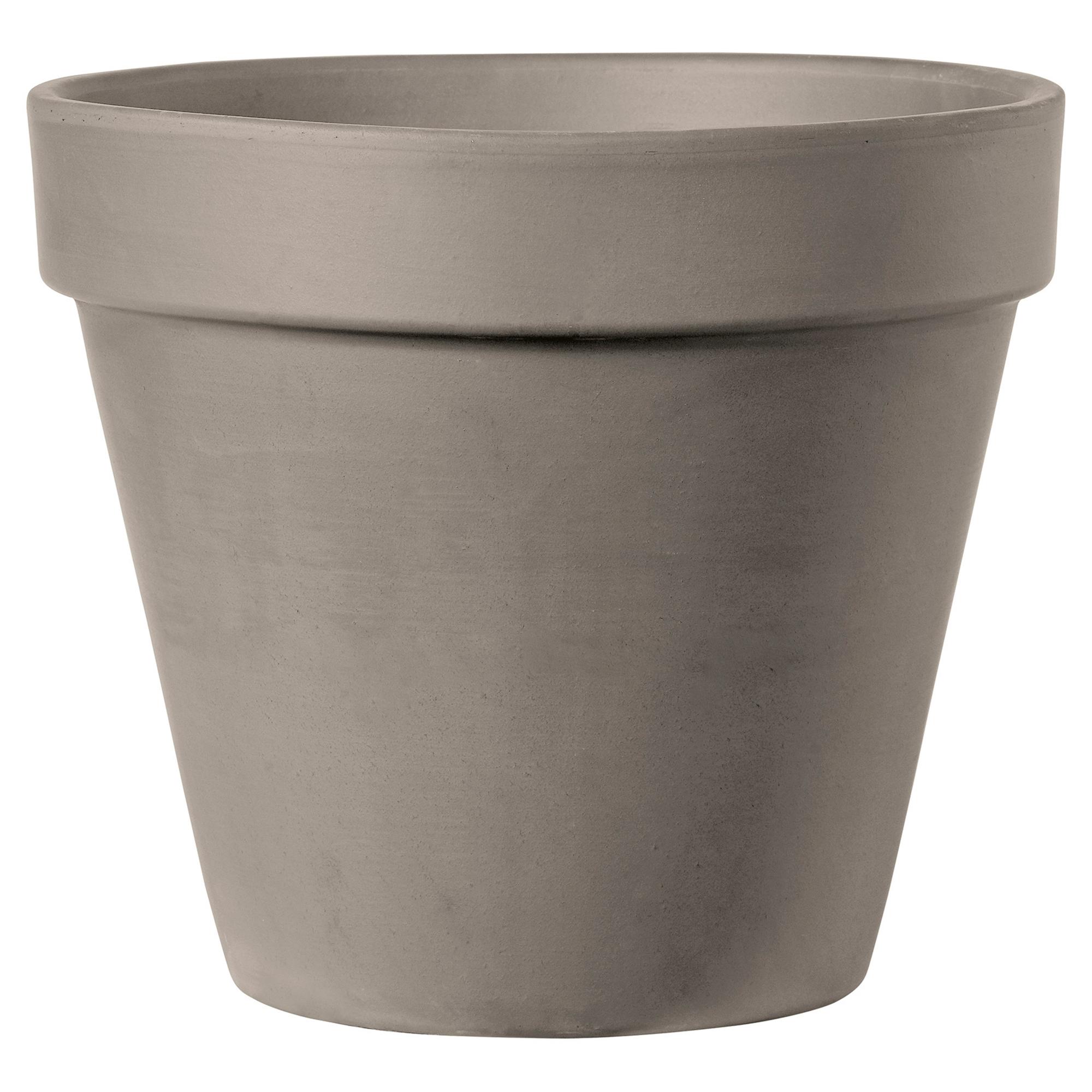 DEROMA Pot en terre cuite Graphite Diam.39 cm