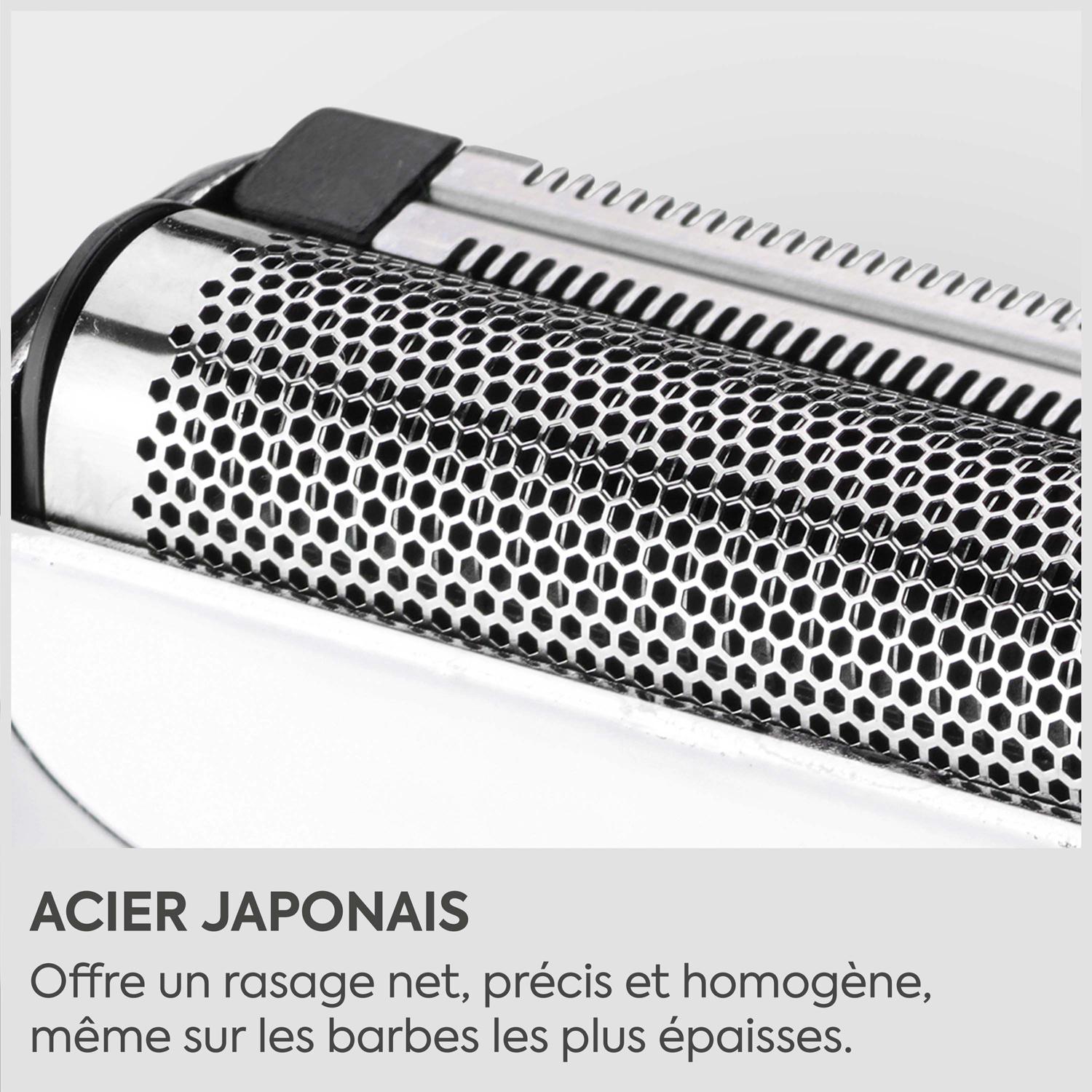 Voir la diapositive 2 : BABYLISS Rasoir électrique FS996SE - Gris