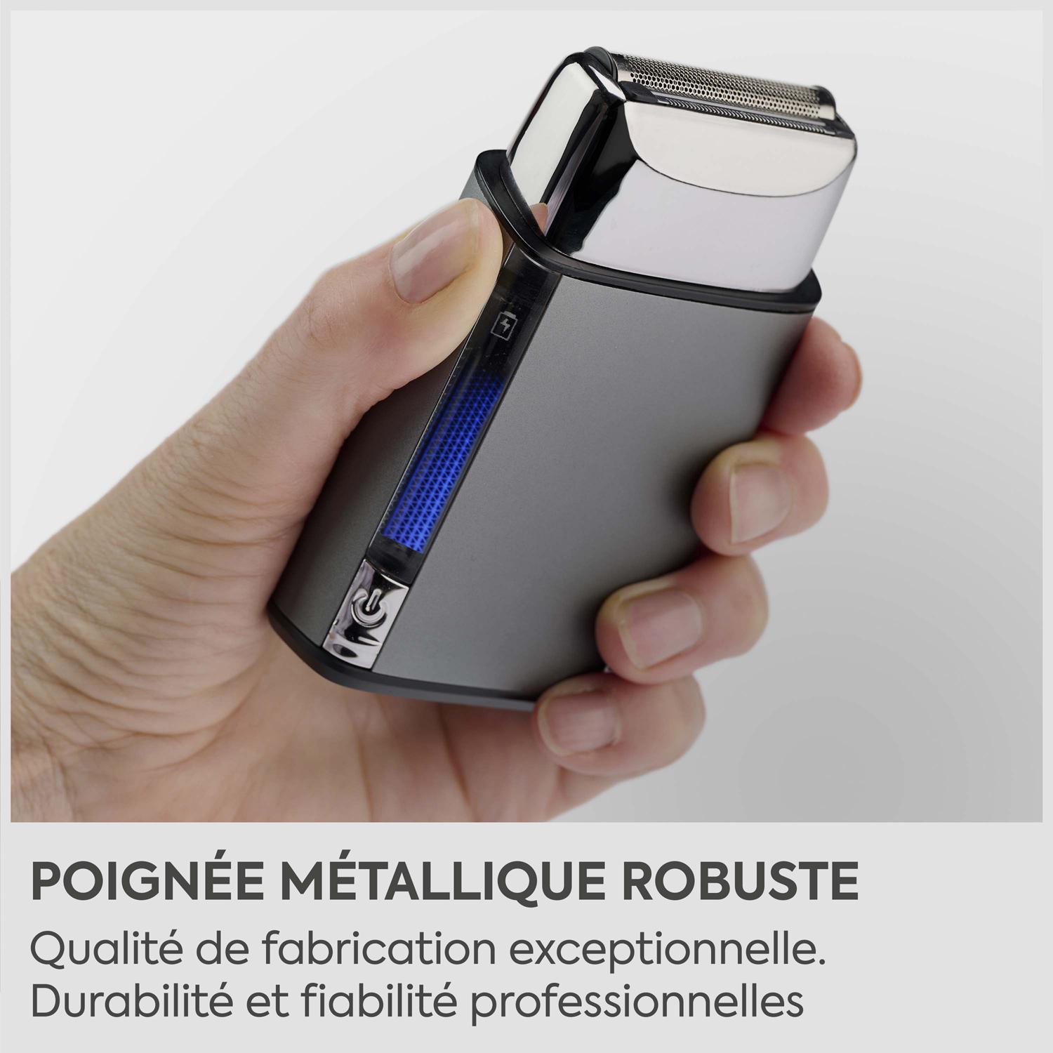 Voir la diapositive 10 : BABYLISS Rasoir électrique FS996SE - Gris