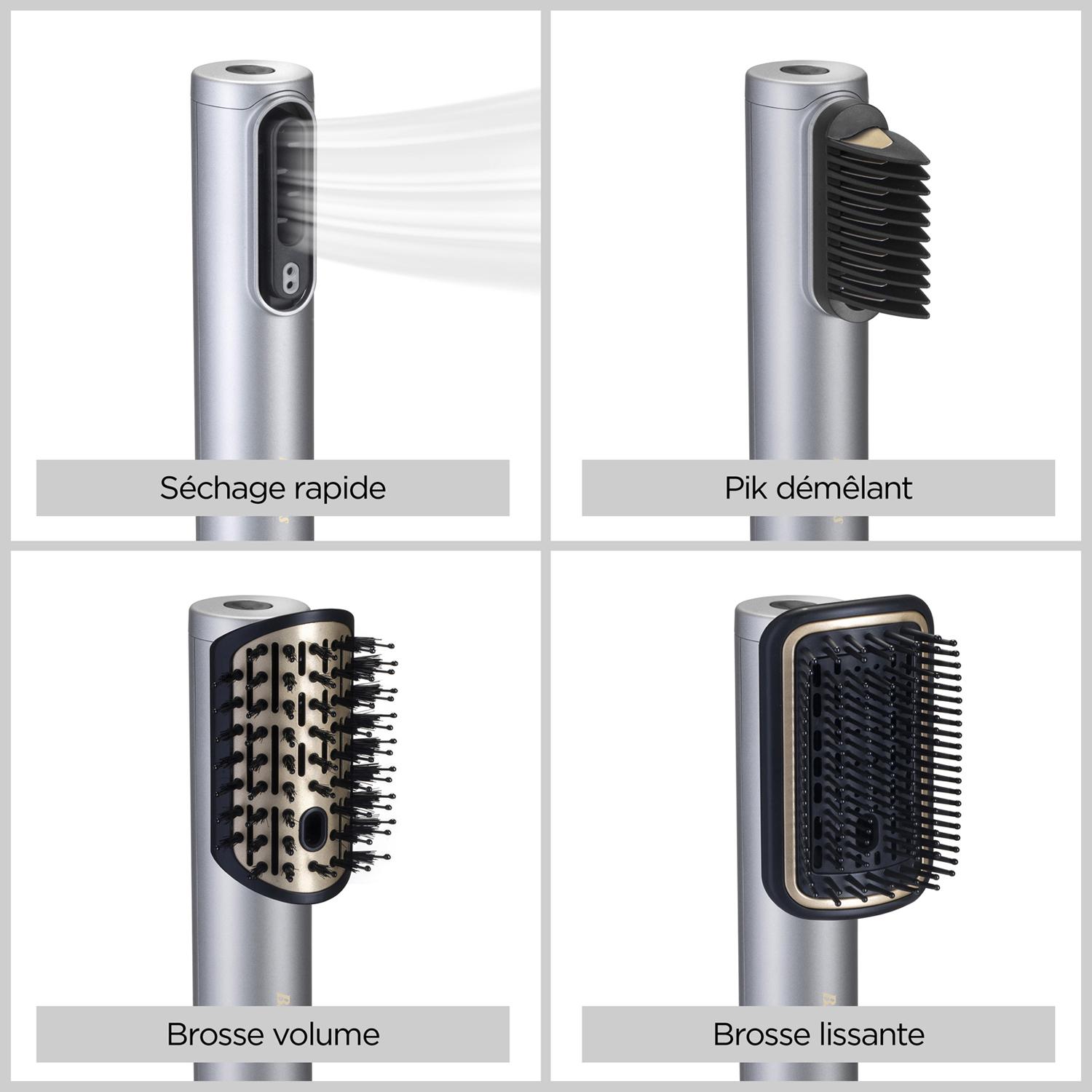 Voir la diapositive 3 : BABYLISS Sèche cheveux AS6554E - Gris