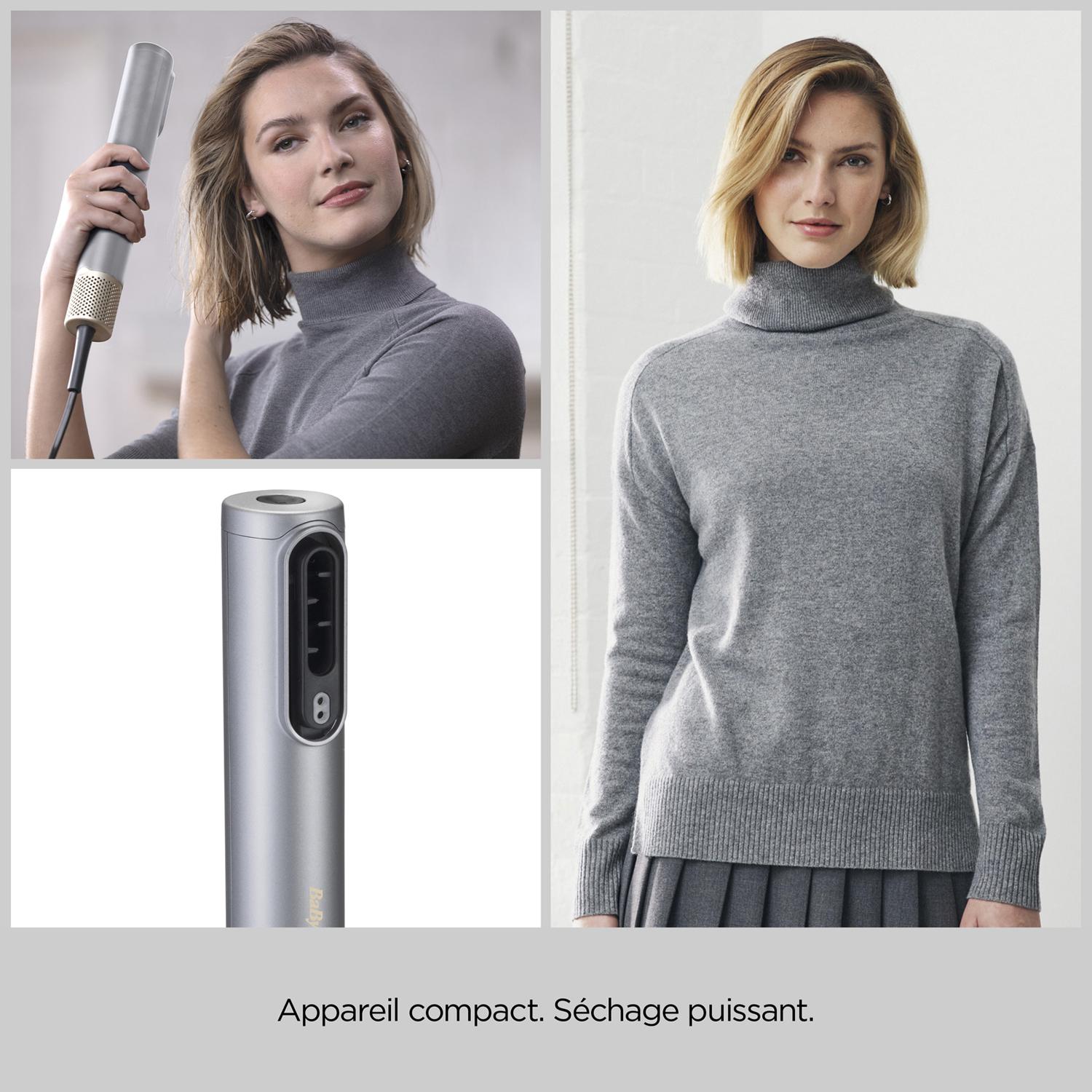 Voir la diapositive 6 : BABYLISS Sèche cheveux AS6554E - Gris