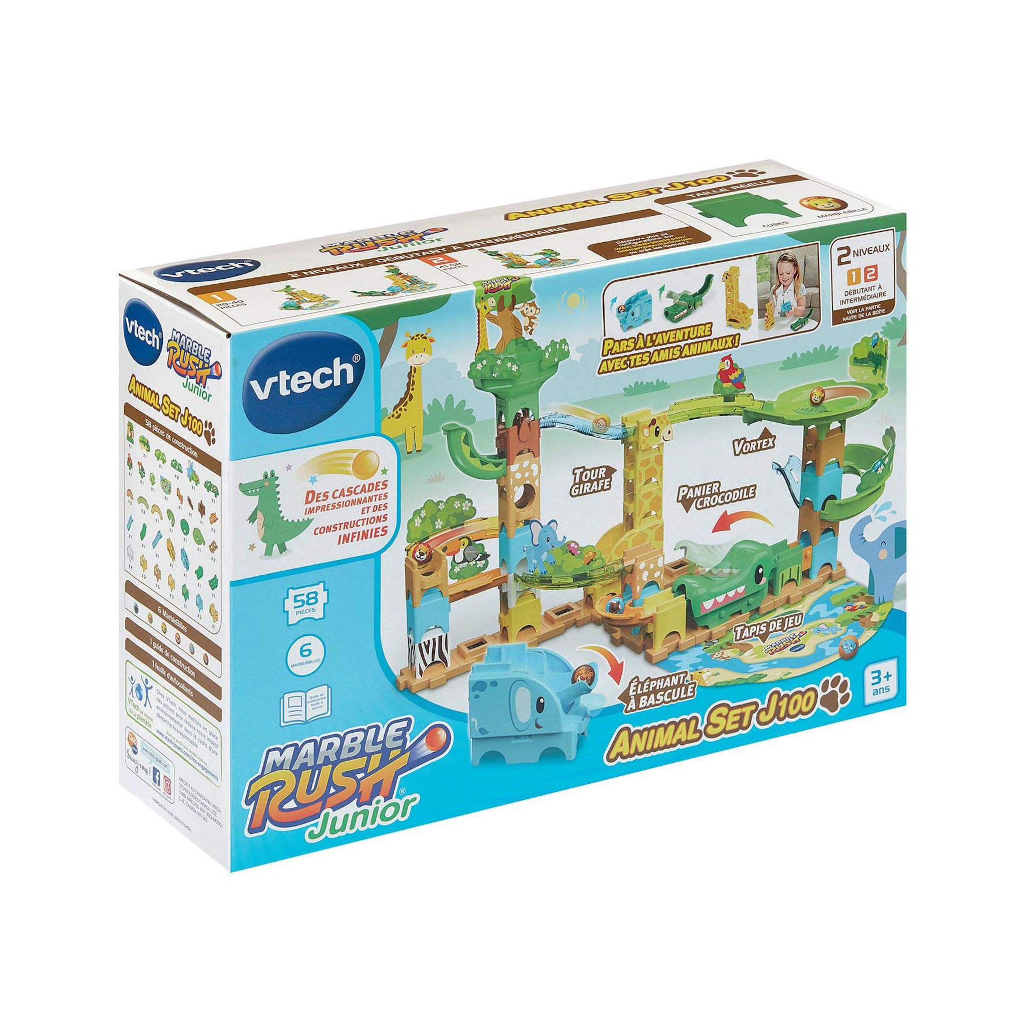 Voir la diapositive 2 : VTECH Marble Rush Junior Animal Set J100