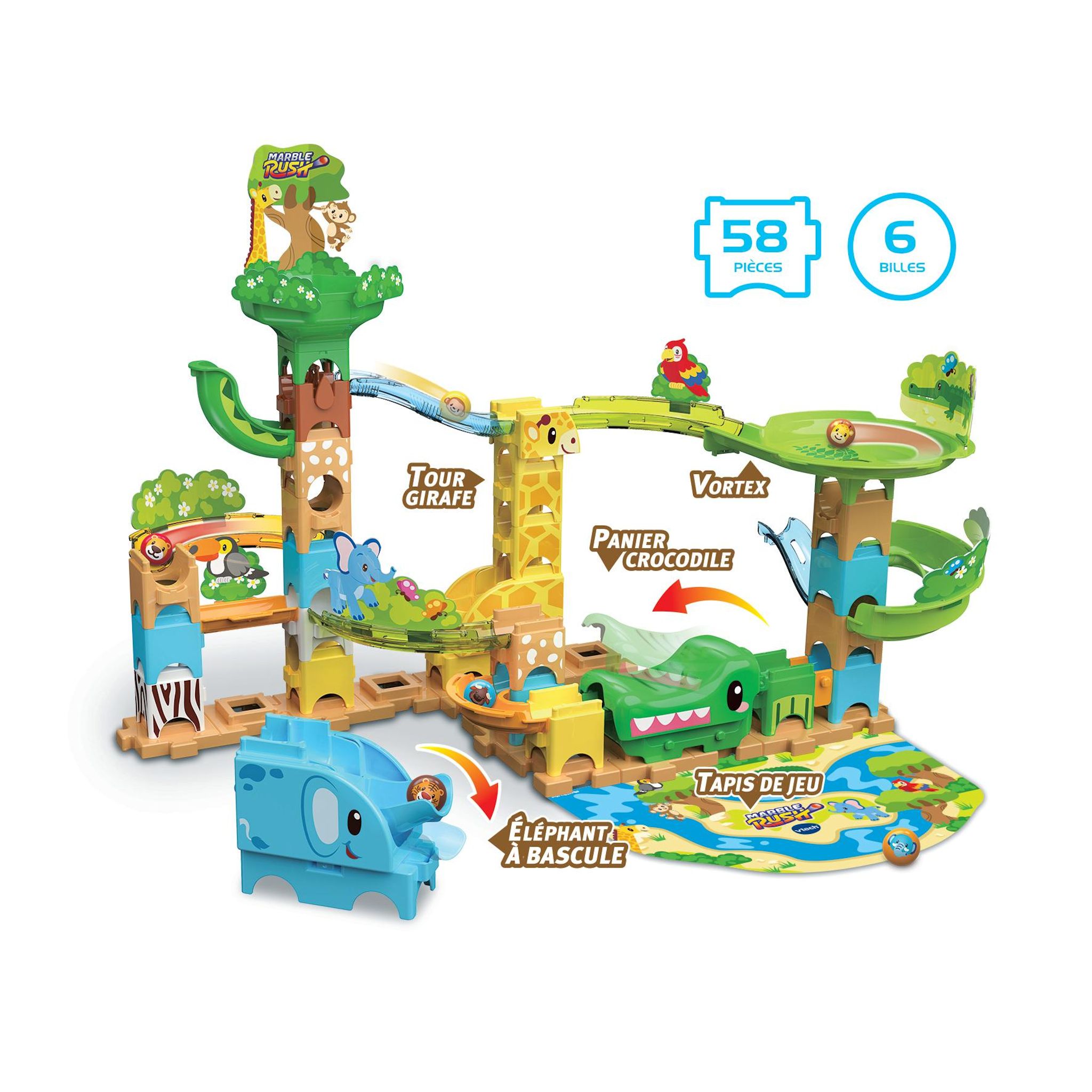 Voir la diapositive 4 : VTECH Marble Rush Junior Animal Set J100
