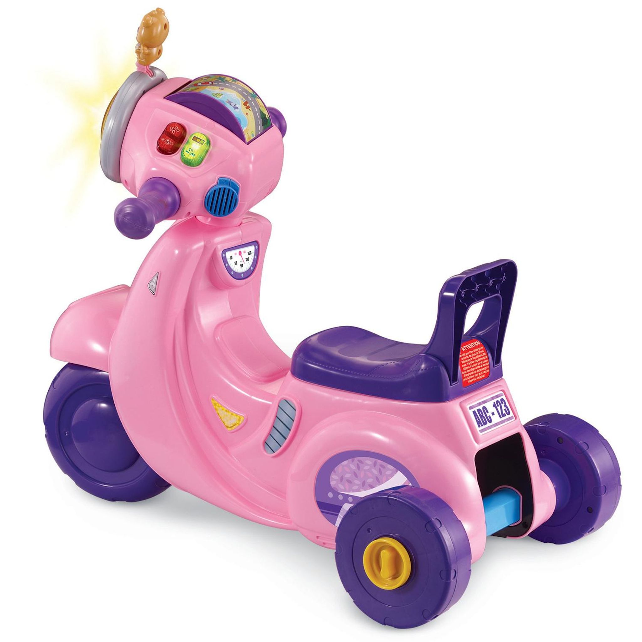 Voir la diapositive 2 : VTECH Porteur Scooter Interactif 3 en 1 - Rose