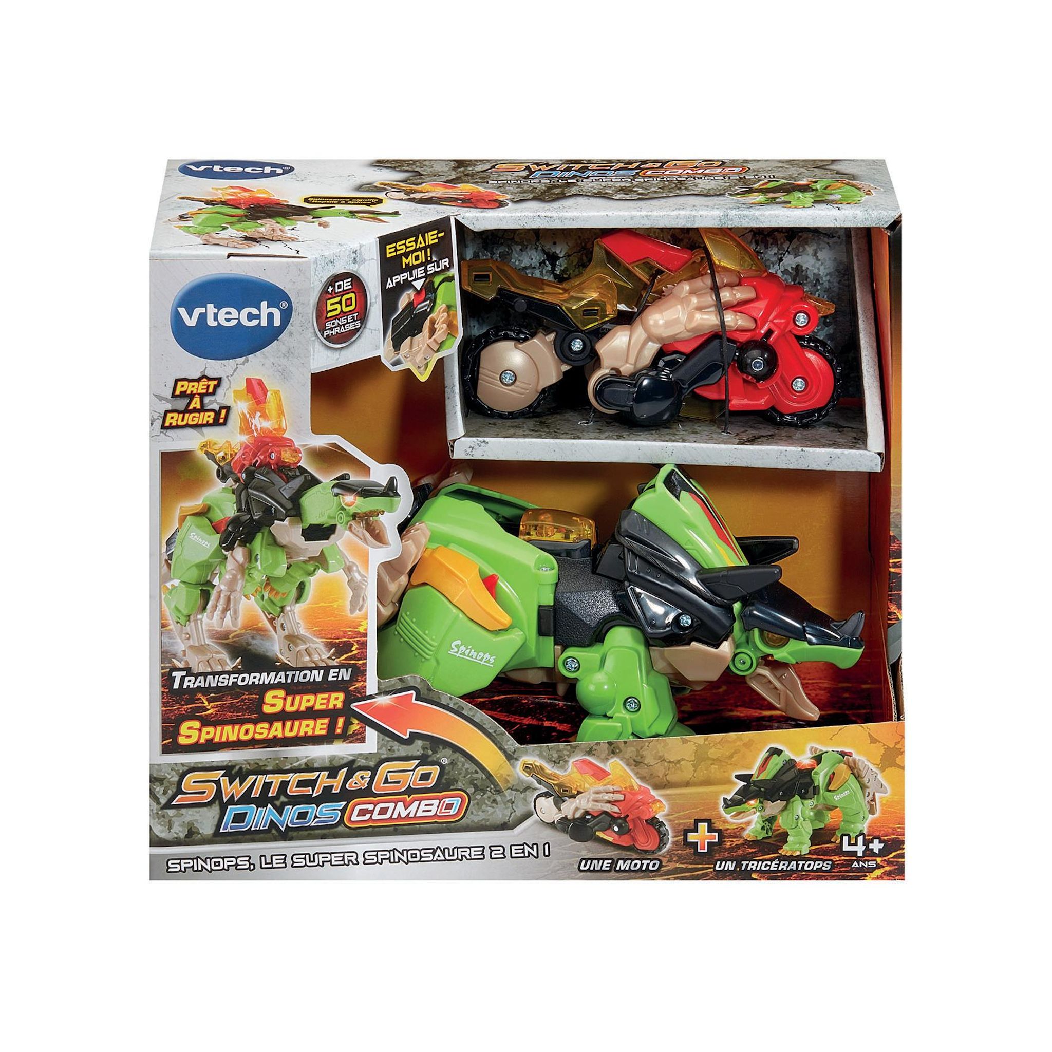 VTECH Switch & Go Dinos Combo Spinops , le super spinosaure 2 en 1