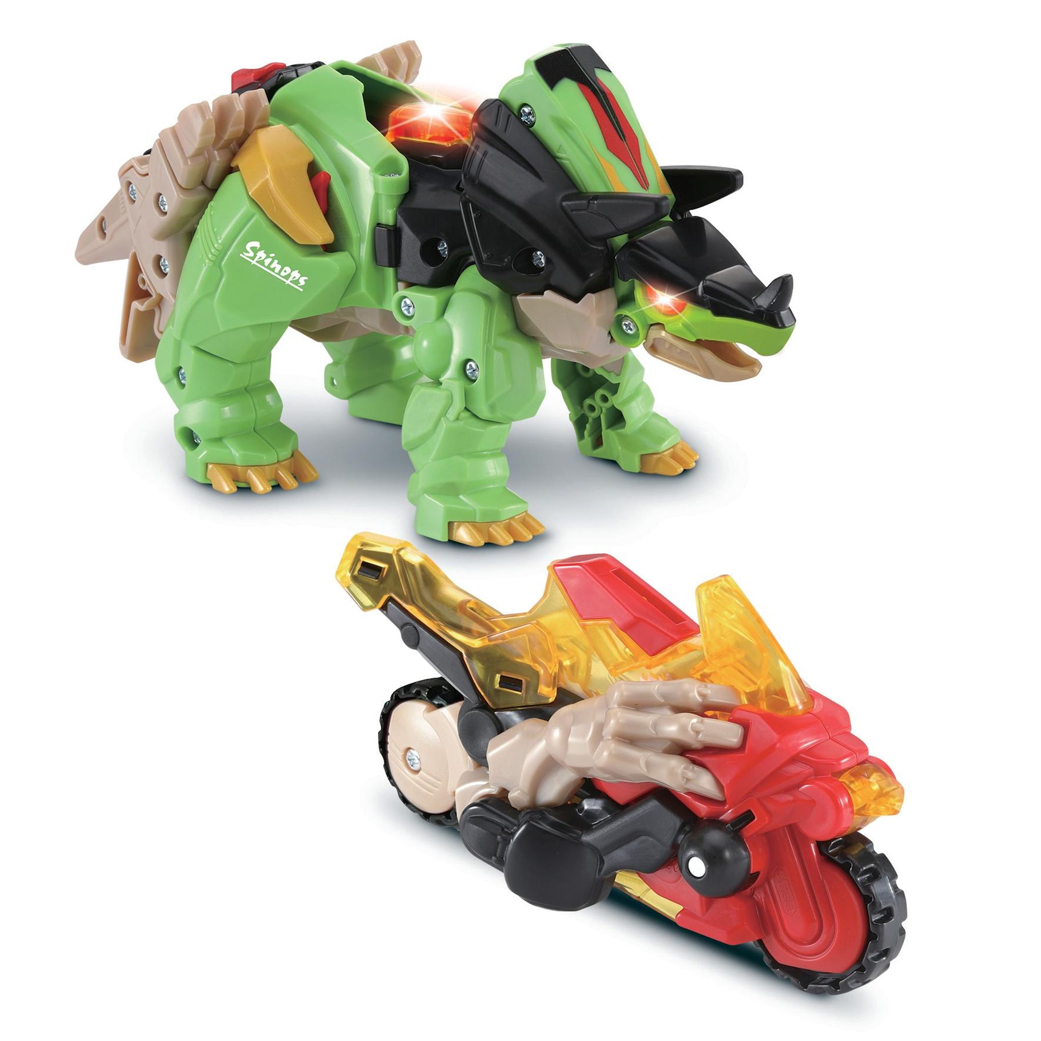 Voir la diapositive 7 : VTECH Switch & Go Dinos Combo Spinops , le super spinosaure 2 en 1