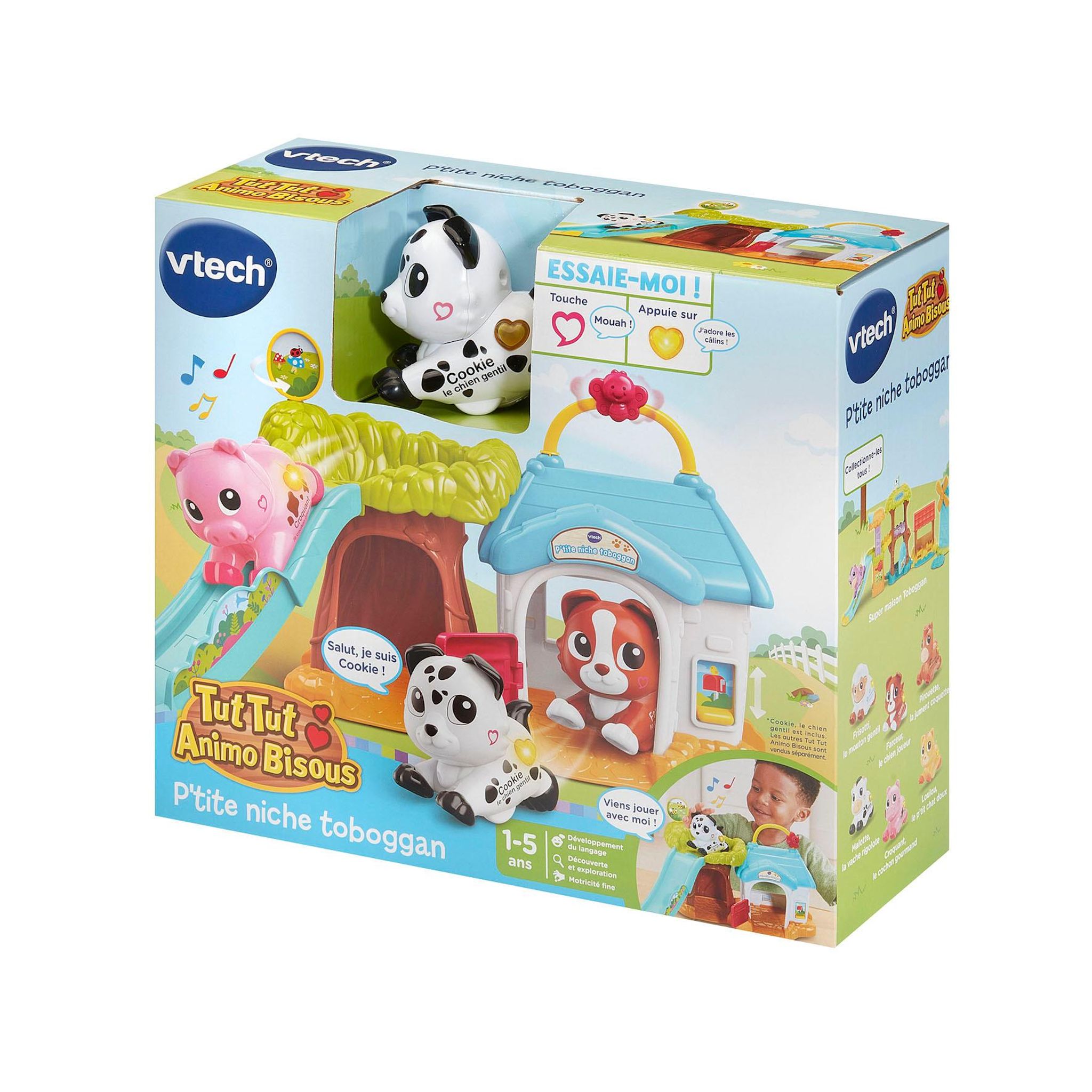 Voir la diapositive 3 : VTECH Niche Toboggan Tut Tut Animaux Bisous