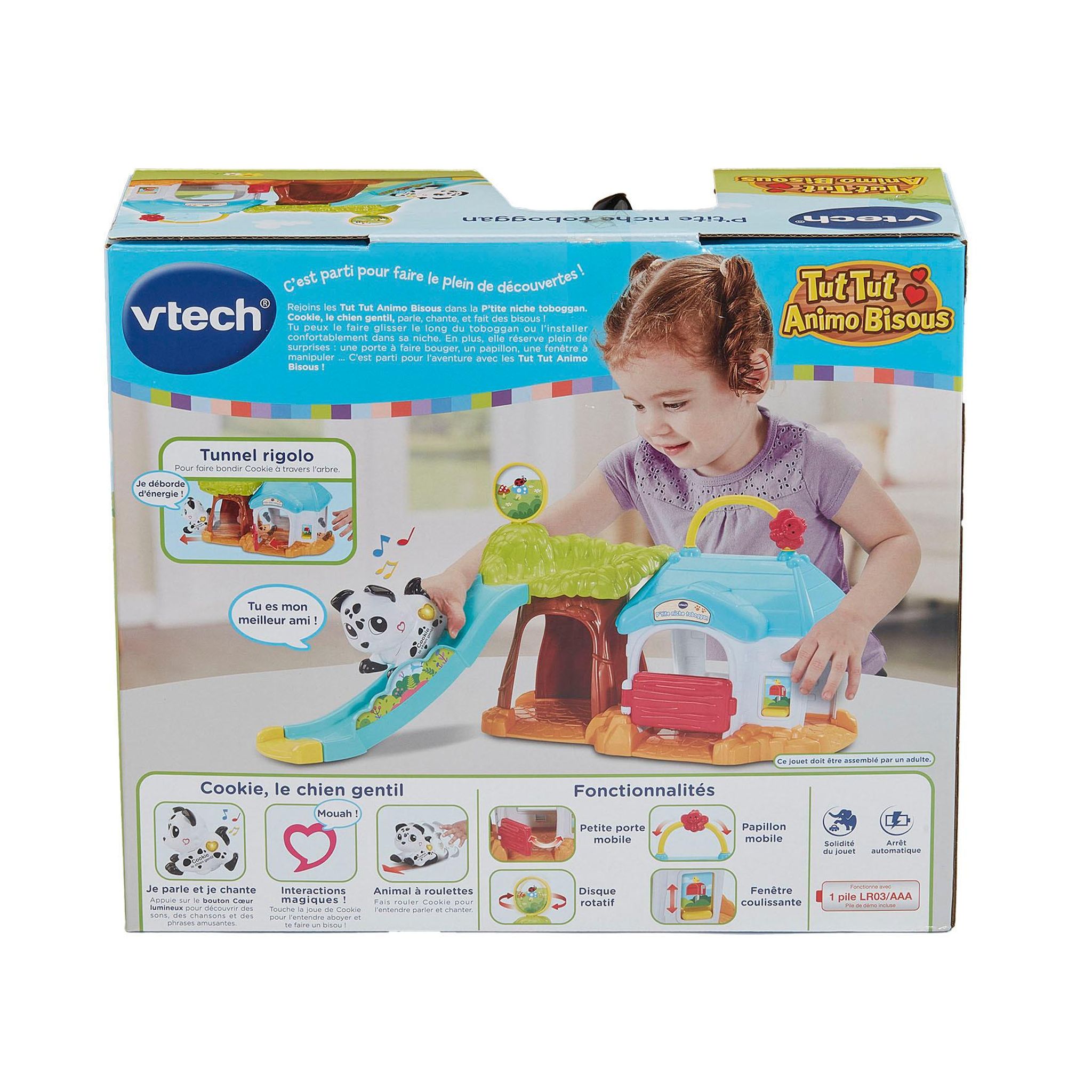 Voir la diapositive 4 : VTECH Niche Toboggan Tut Tut Animaux Bisous
