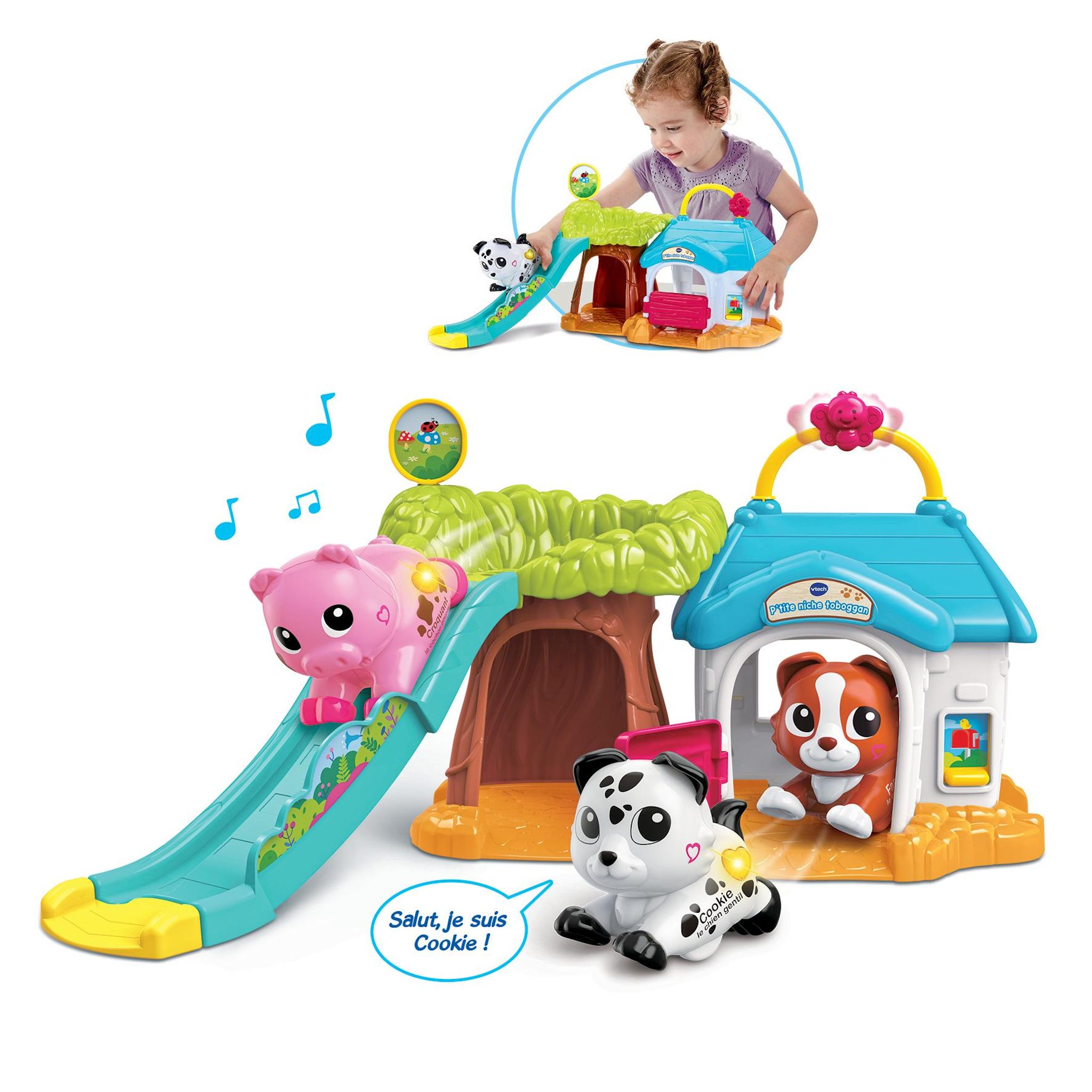 Voir la diapositive 5 : VTECH Niche Toboggan Tut Tut Animaux Bisous
