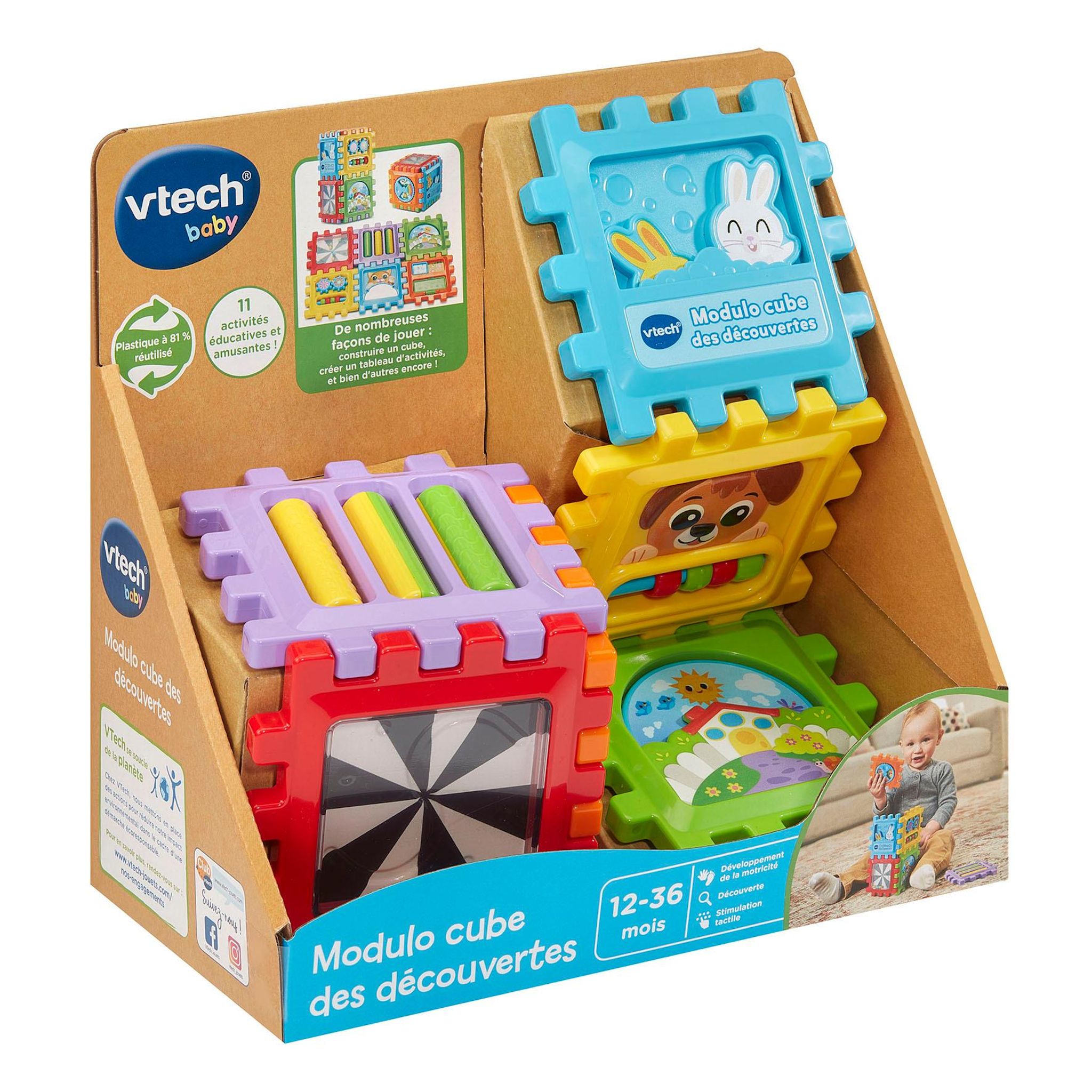 Voir la diapositive 2 : VTECH Modulo Cube des découvertes