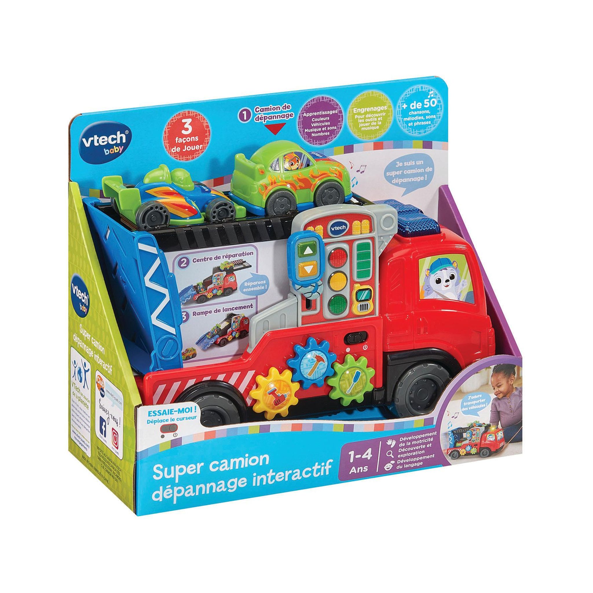 Voir la diapositive 2 : VTECH Super camion dépannage interactif
