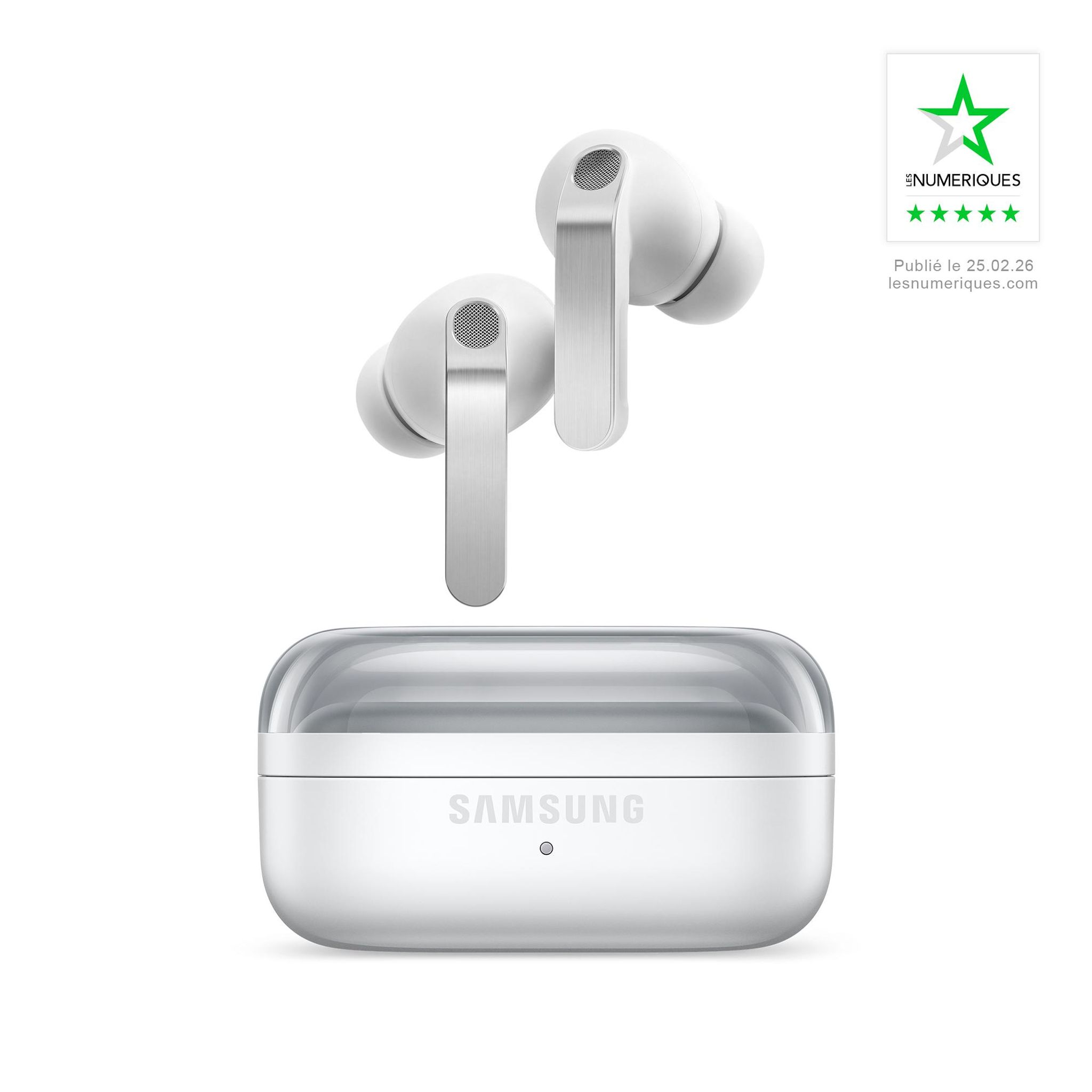 Voir la diapositive 1 : SAMSUNG Écouteurs Buds 4 Pro - Blanc
