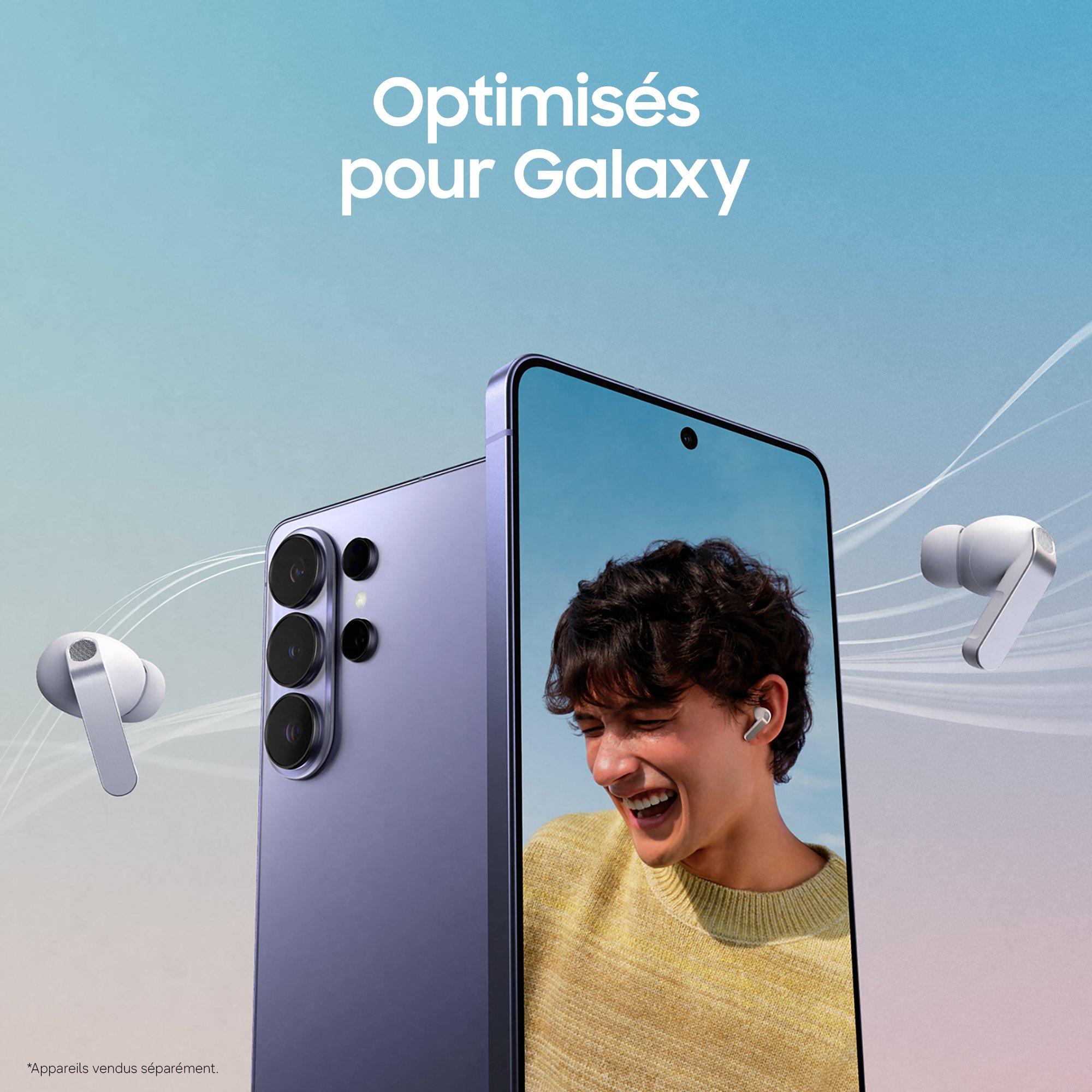 Voir la diapositive 7 : SAMSUNG Écouteurs Buds 4 Pro - Blanc