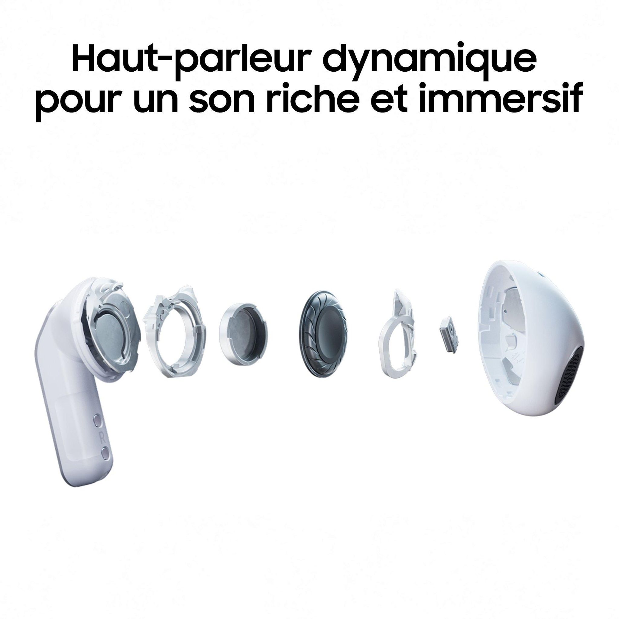 Voir la diapositive 3 : SAMSUNG Écouteurs Buds 4 - Blanc