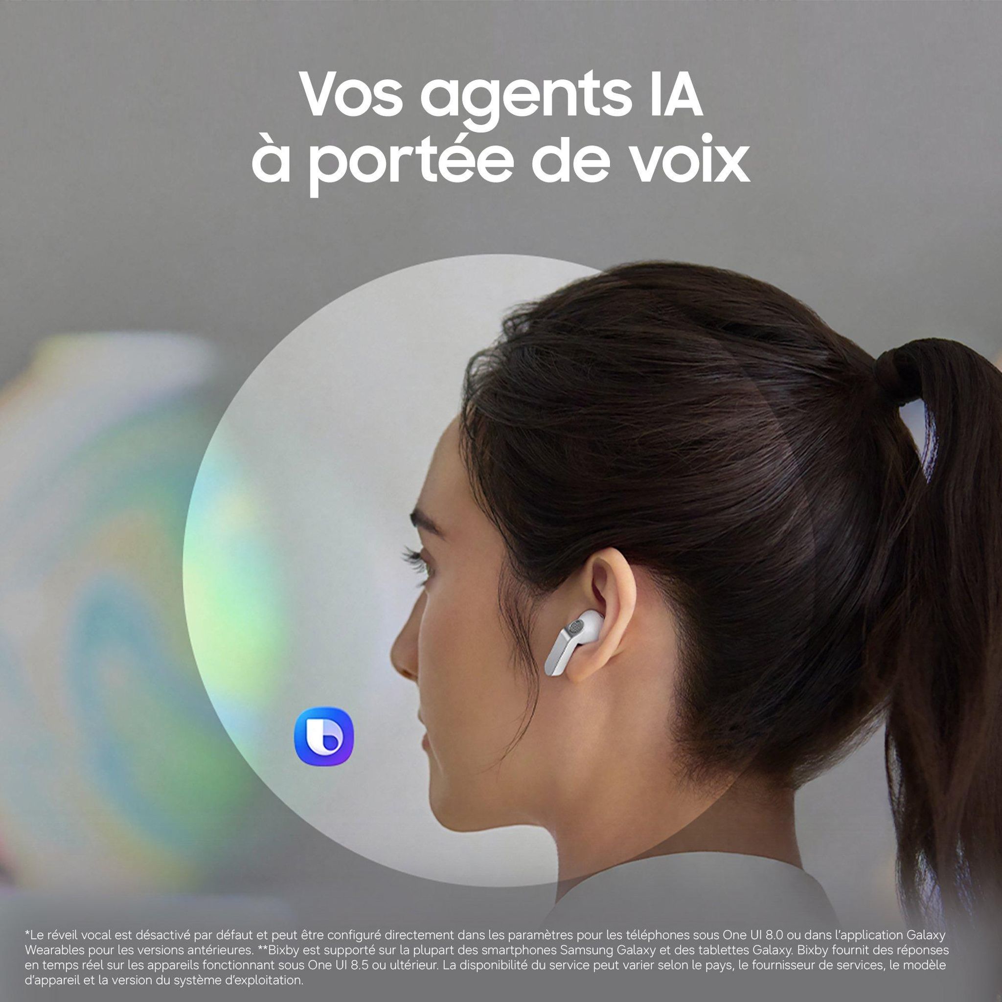 Voir la diapositive 6 : SAMSUNG Écouteurs Buds 4 - Blanc