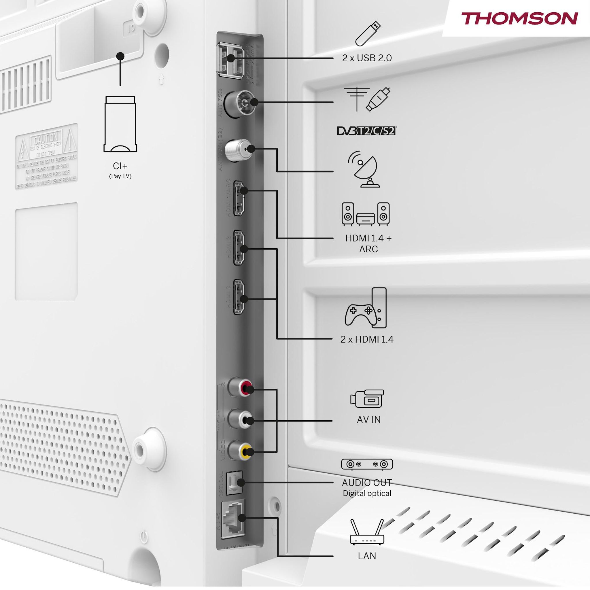 Voir la diapositive 9 : THOMSON TV FHD QLED 32FQG3S15CW 2026