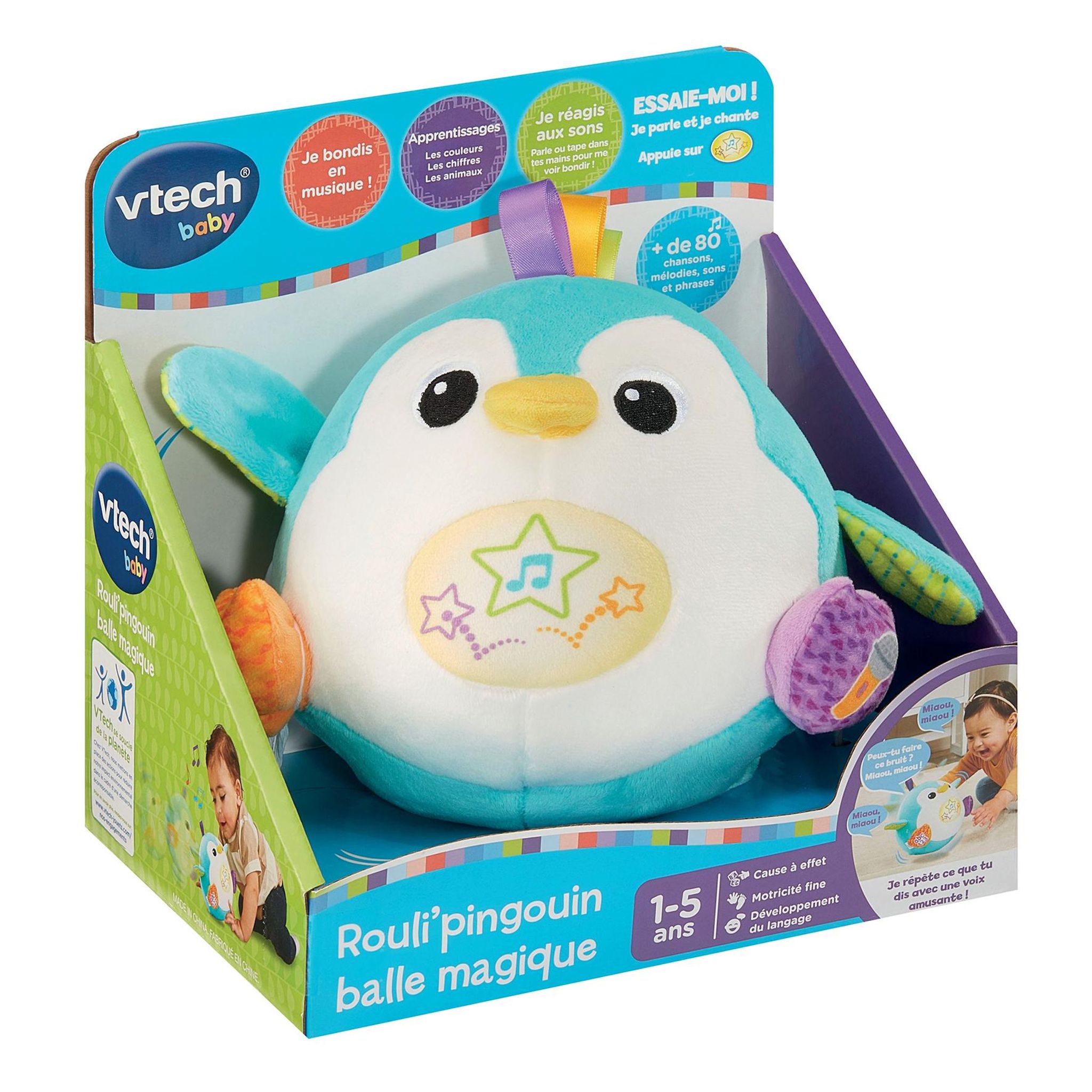 Voir la diapositive 2 : VTECH Rouli Pingouin balle