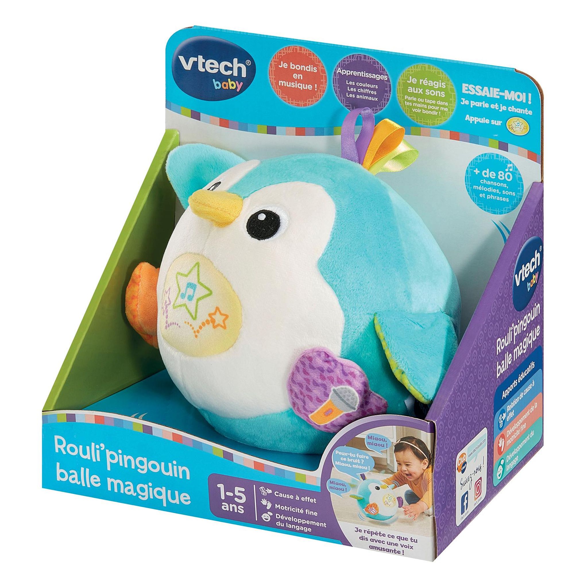 Voir la diapositive 3 : VTECH Rouli Pingouin balle