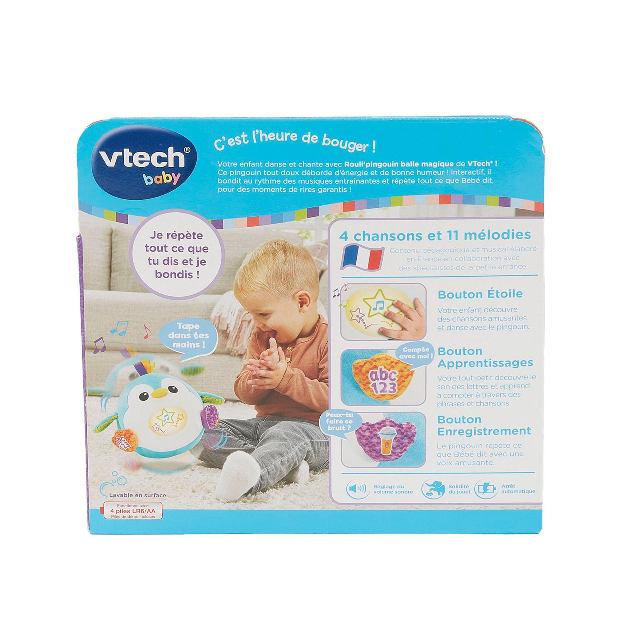 Voir la diapositive 4 : VTECH Rouli Pingouin balle