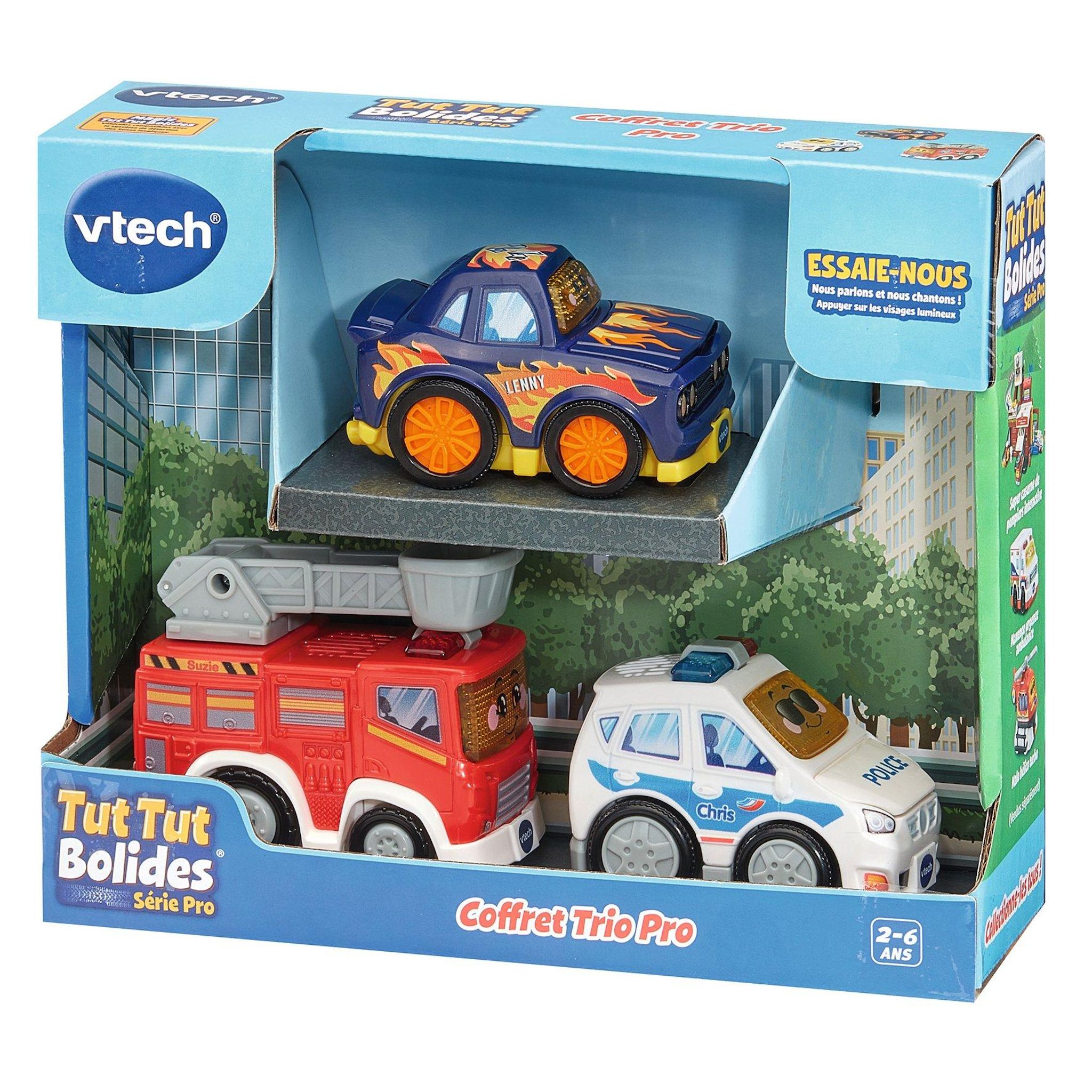Voir la diapositive 3 : VTECH Coffret Trio Serie Pro Tut Tut Bolides