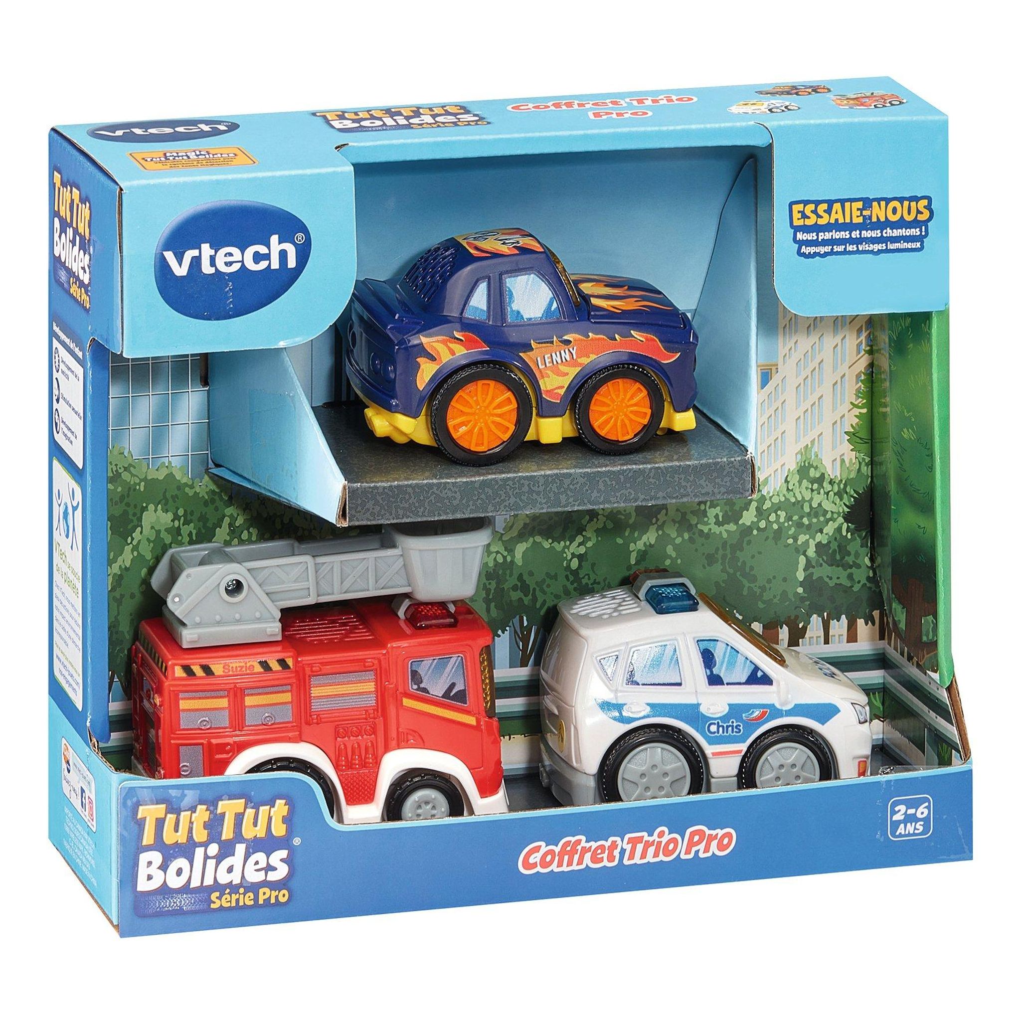 Voir la diapositive 4 : VTECH Coffret Trio Serie Pro Tut Tut Bolides