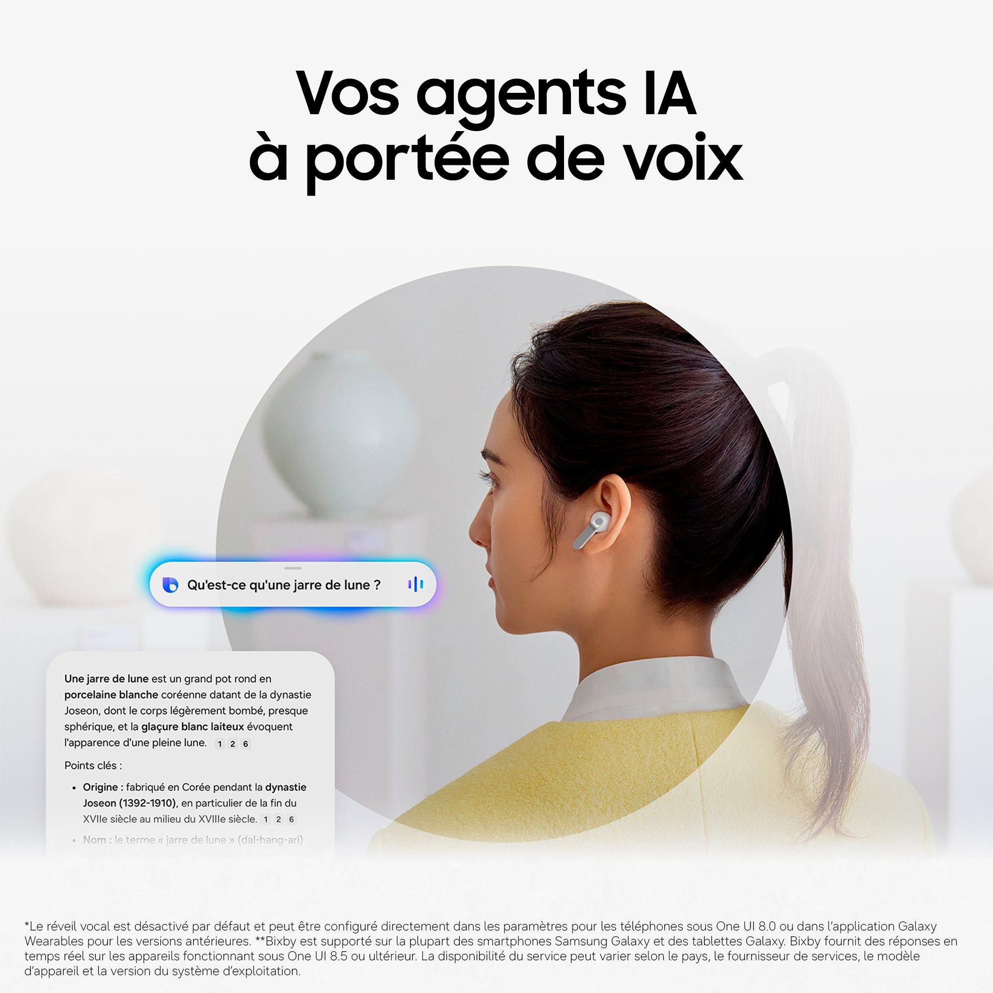 Voir la diapositive 6 : SAMSUNG Écouteurs Buds 4 Pro - Noir