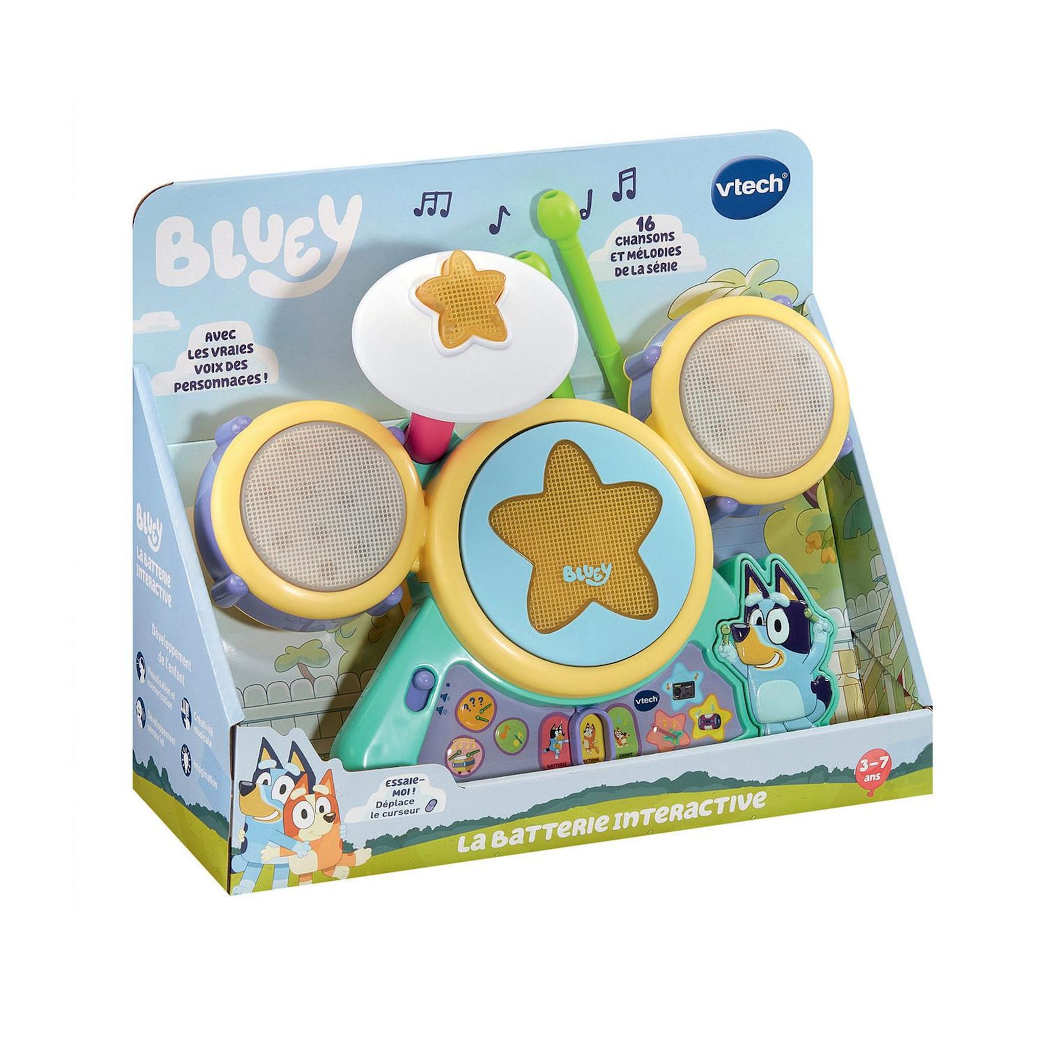 Voir la diapositive 6 : VTECH La batterie interactive de Bluey