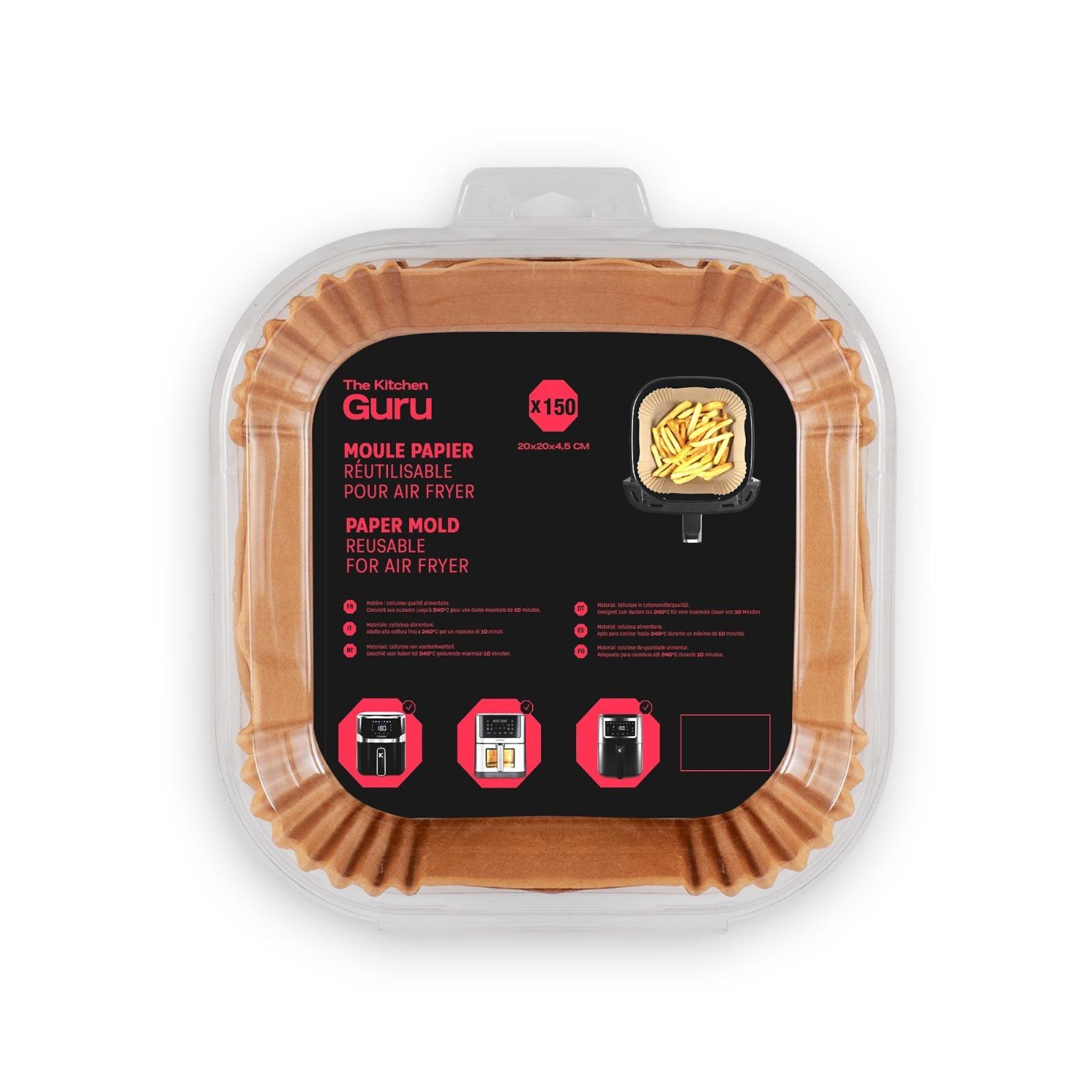 Moule papier cuisson pour Air fryer 20150