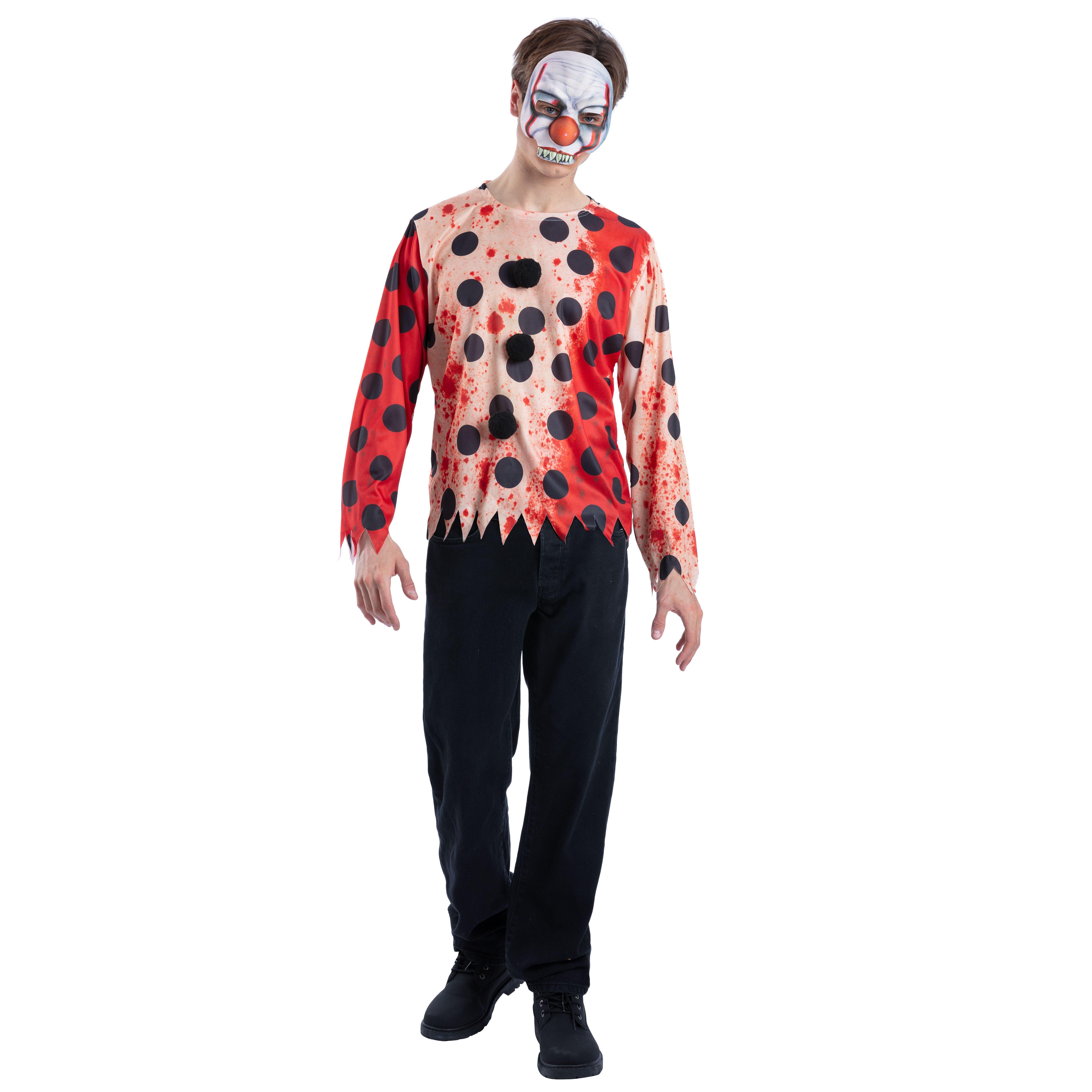 RUBIES Kit de Déguisement Top + Masque Clown Adulte
