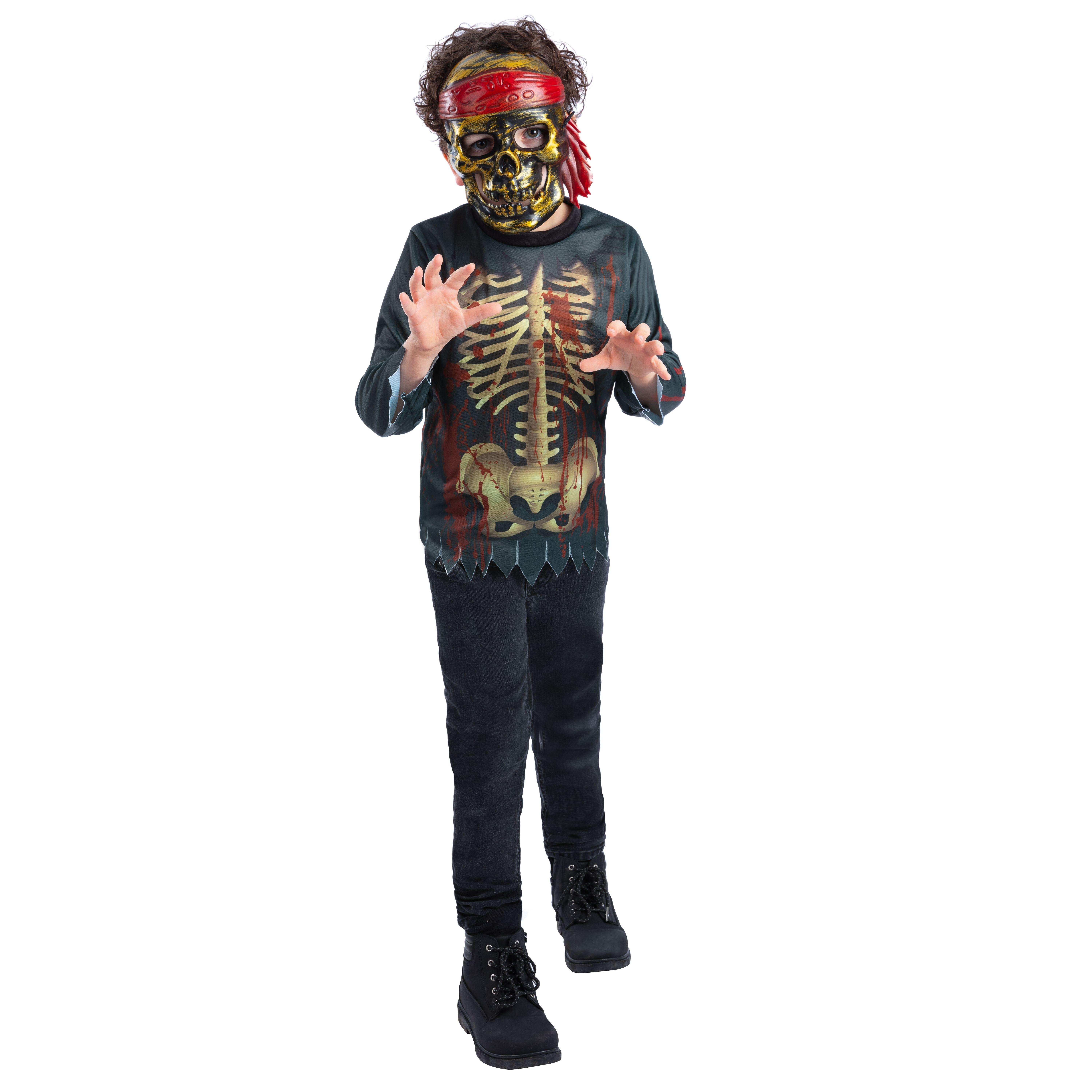 RUBIES Kit de Déguisement Top et Masque Pirate Zombie Enfant