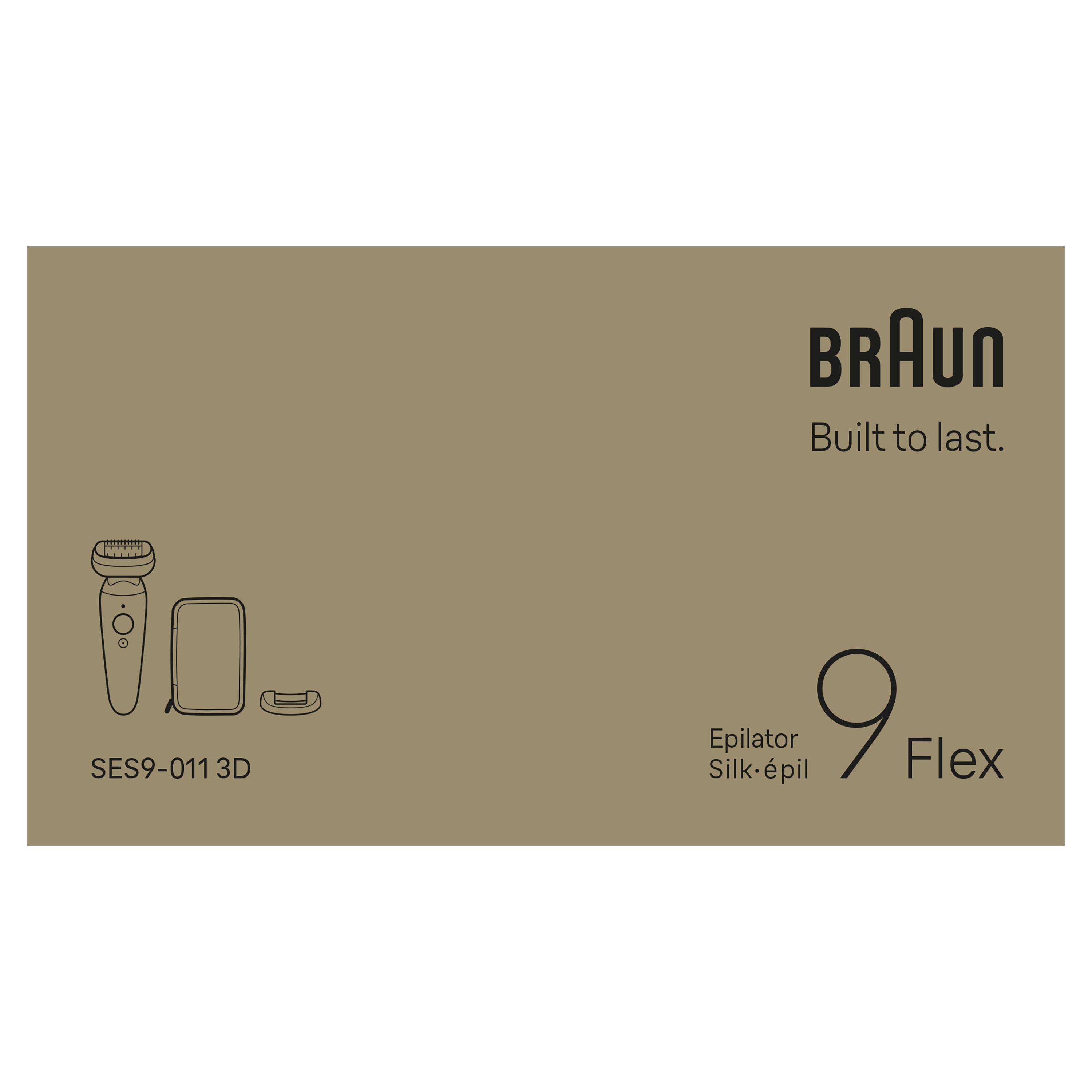 Voir la diapositive 12 : BRAUN Épilateur SES9-011 3D - Blanc