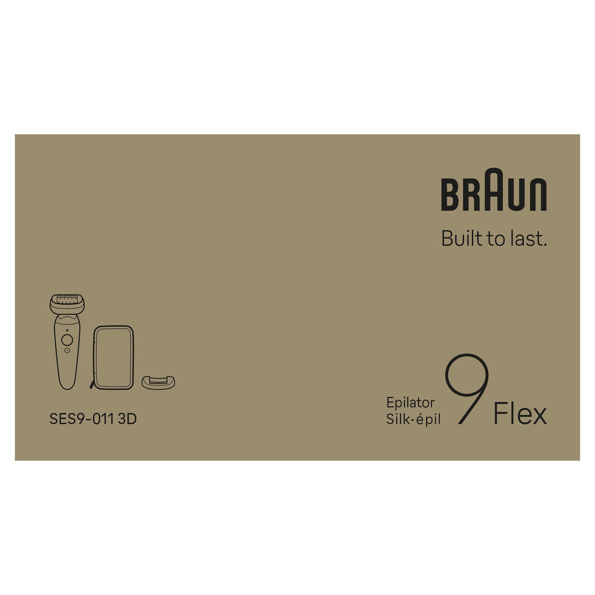 Voir la diapositive 12 : BRAUN Épilateur SES9-011 3D - Blanc