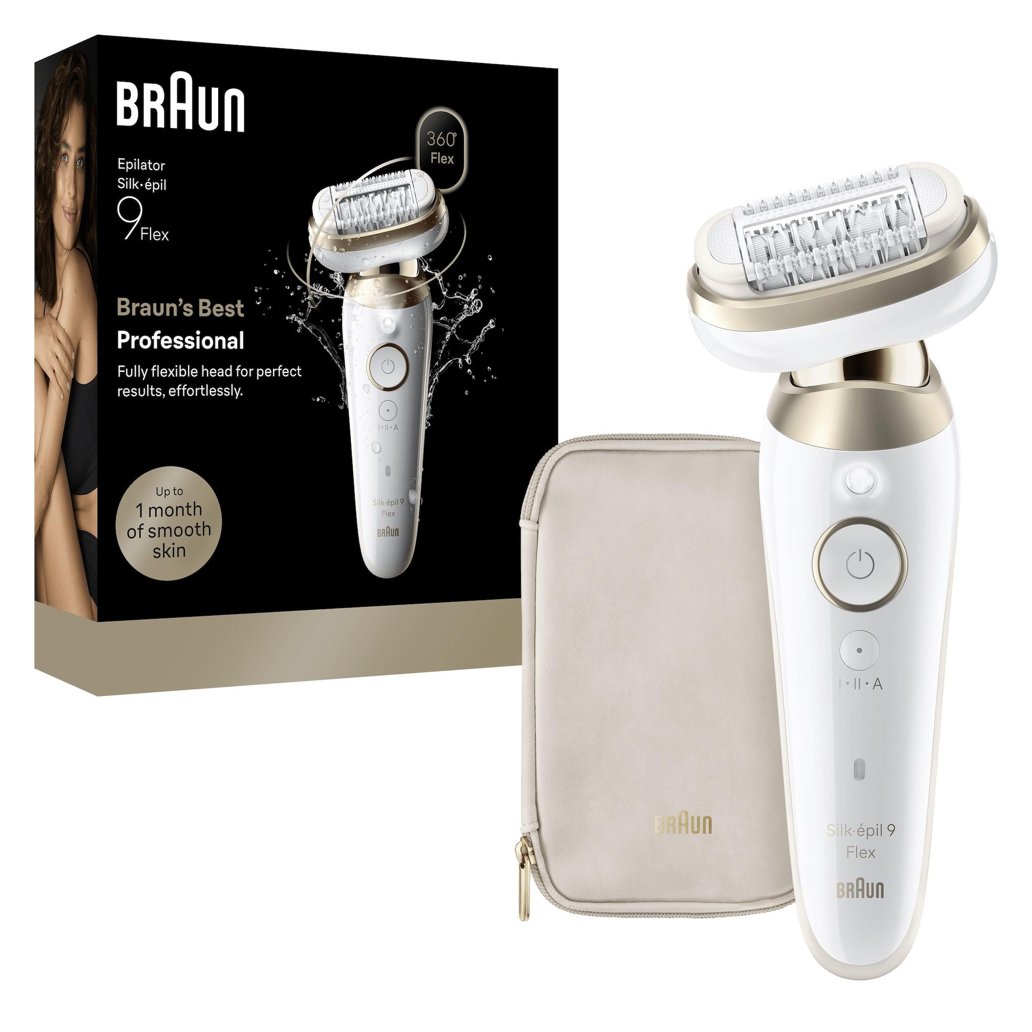 Voir la diapositive 14 : BRAUN Épilateur SES9-011 3D - Blanc