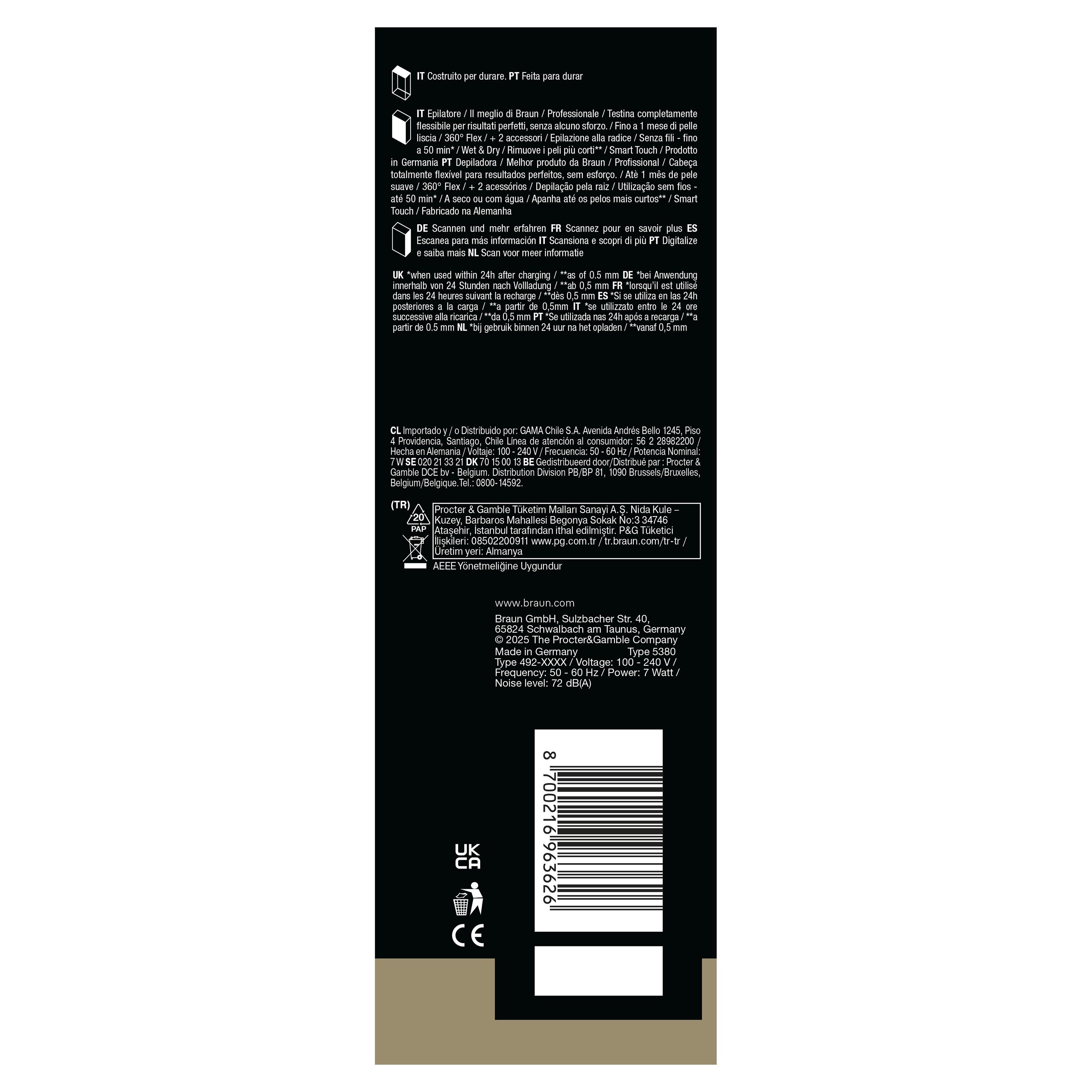 Voir la diapositive 10 : BRAUN Épilateur SES9-011 3D - Blanc