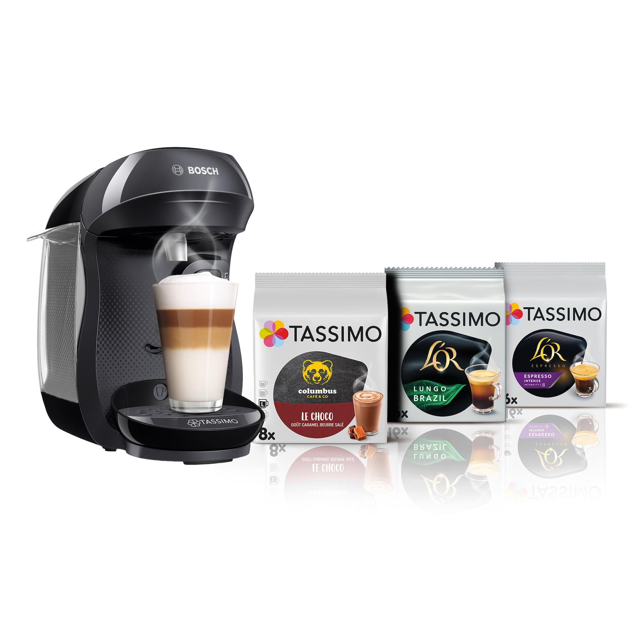BOSCH Machine à café à capsules Tassimo TAS102EC6 - Noir