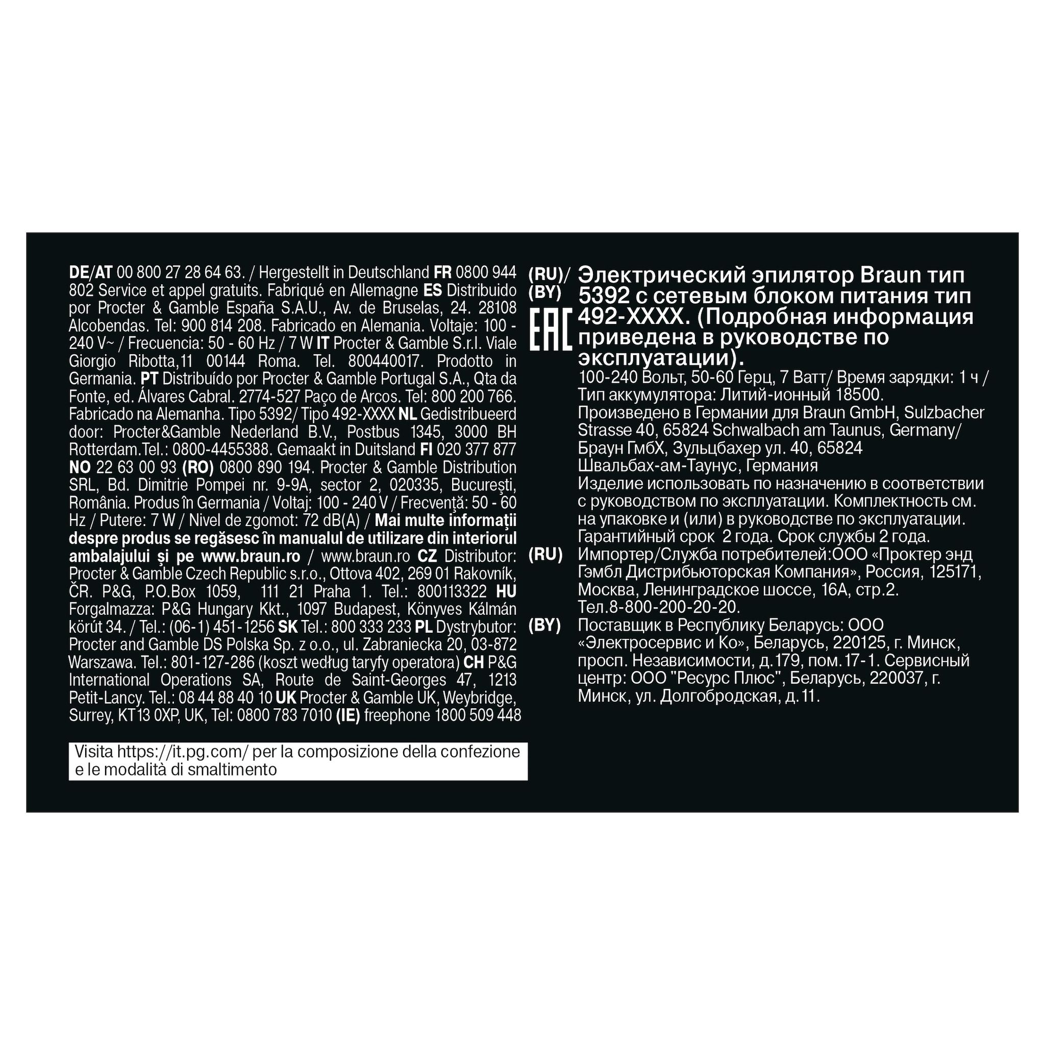 Voir la diapositive 12 : BRAUN Épilateur SE7-011 - Blanc